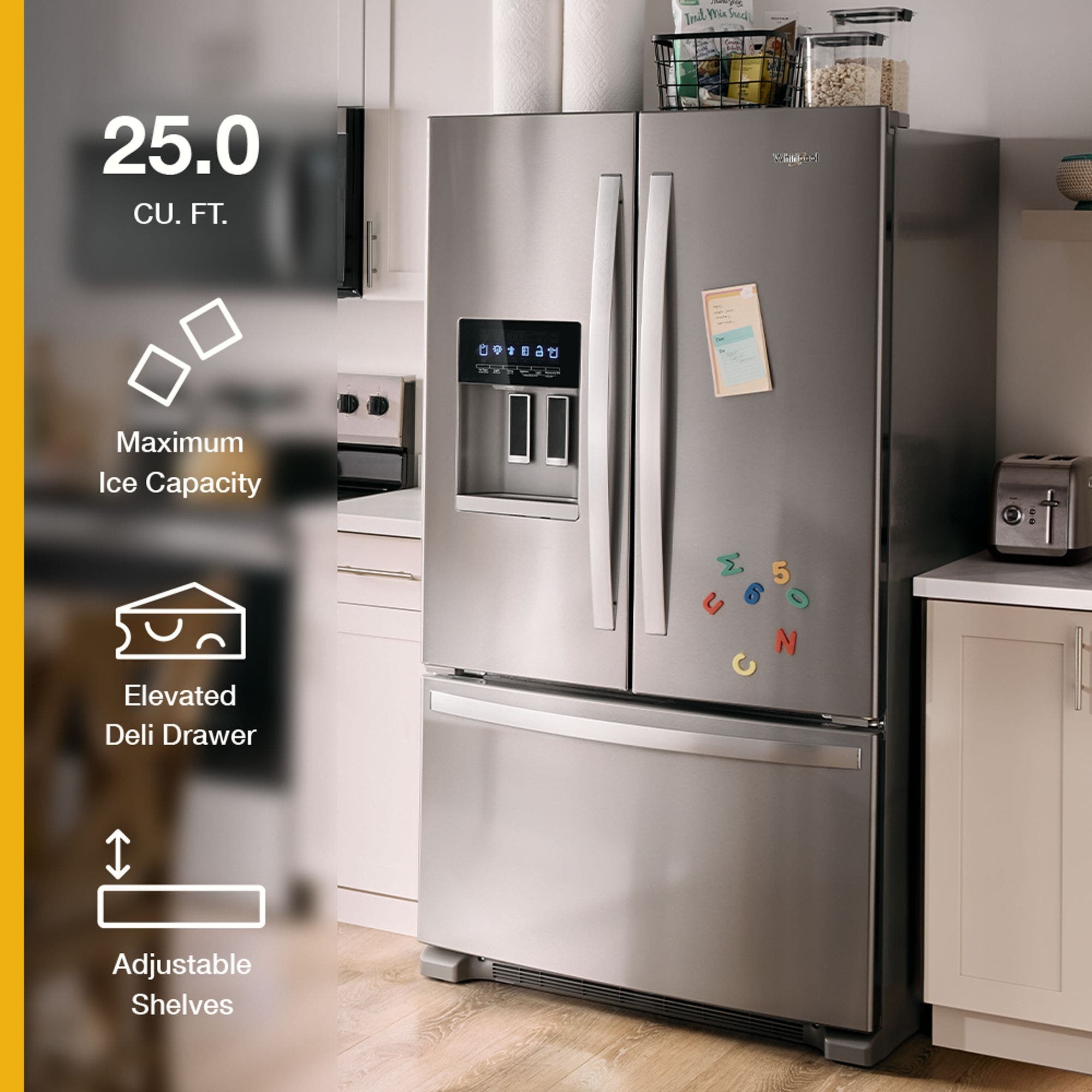 Whirlpool WRFF3436RV Fingerprint-Resistant Black Stainless Steel