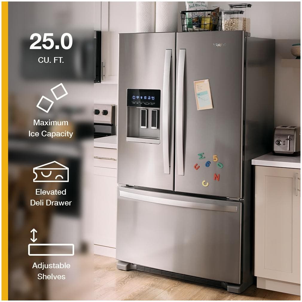 Whirlpool WRFF3436RV Fingerprint-Resistant Black Stainless Steel