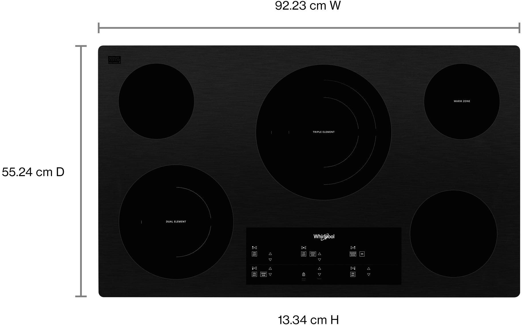 Whirlpool WCE97US6KB Black