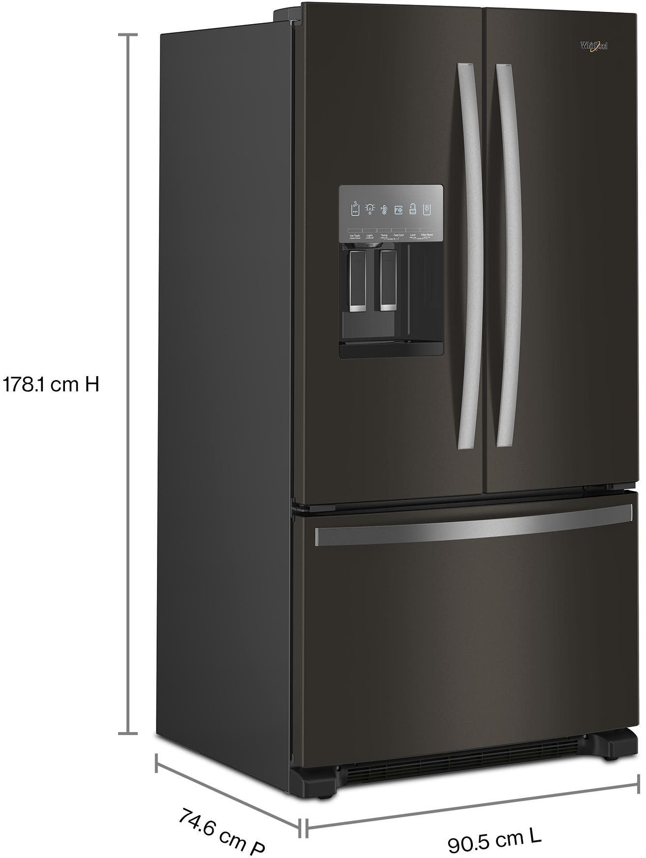 Whirlpool WRFF3436RV Fingerprint-Resistant Black Stainless Steel