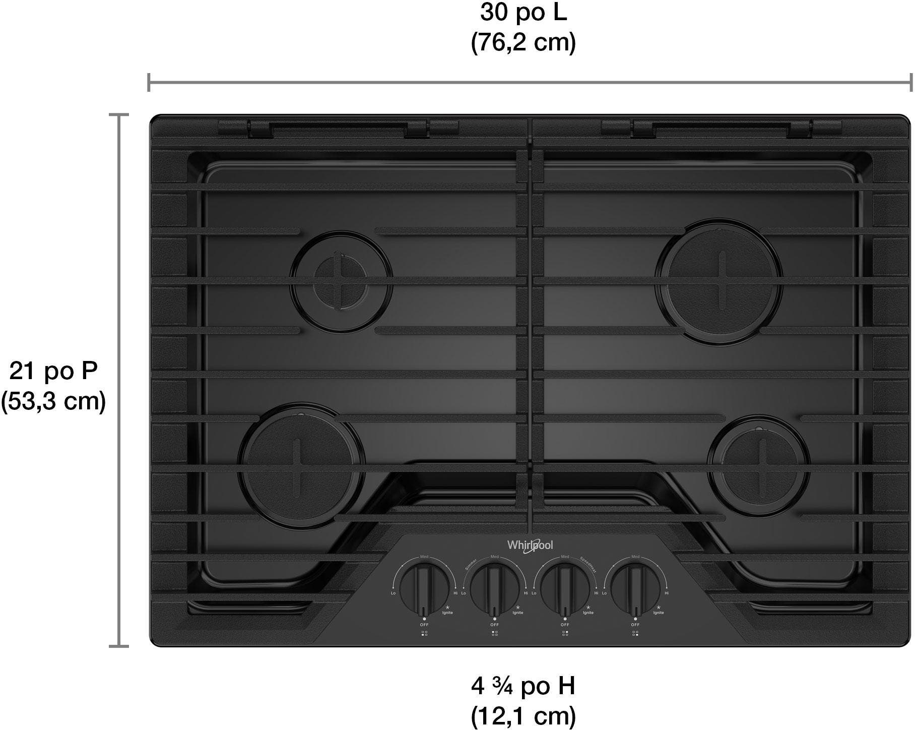 Whirlpool WCGK5030PB Black