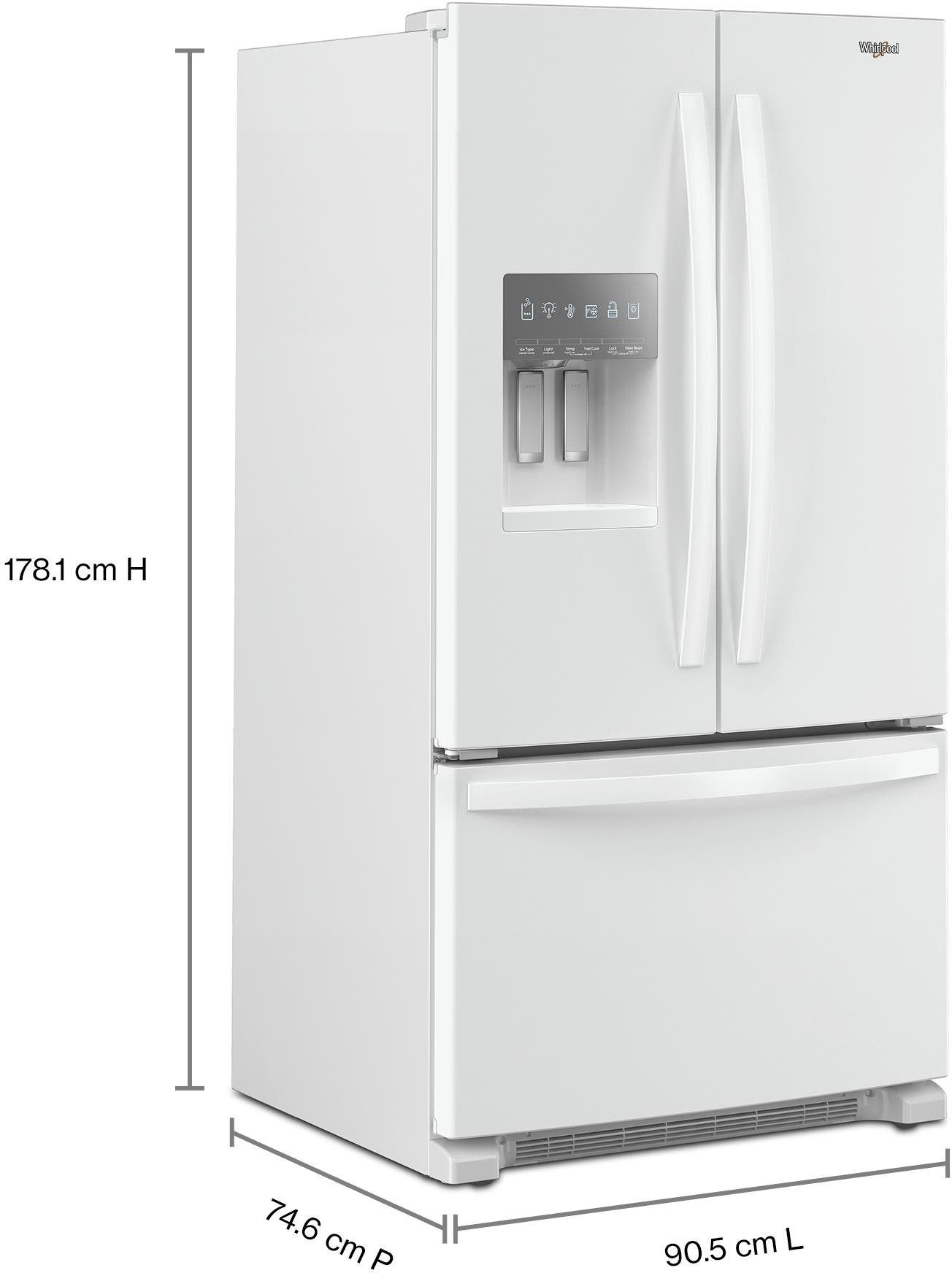 Whirlpool WRFF3436RW White