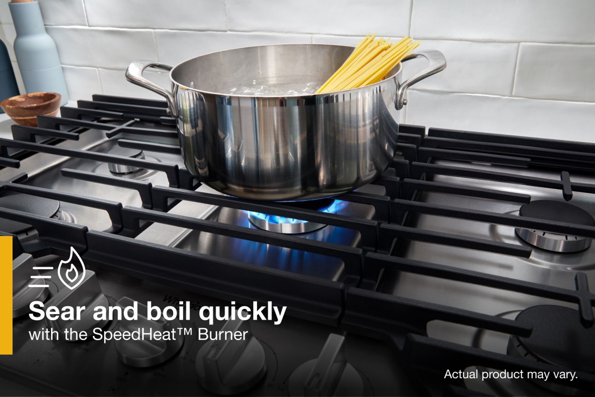 Whirlpool WCGK7030PS 30 Inch Gas Cooktop, 5 Burner: Stainless