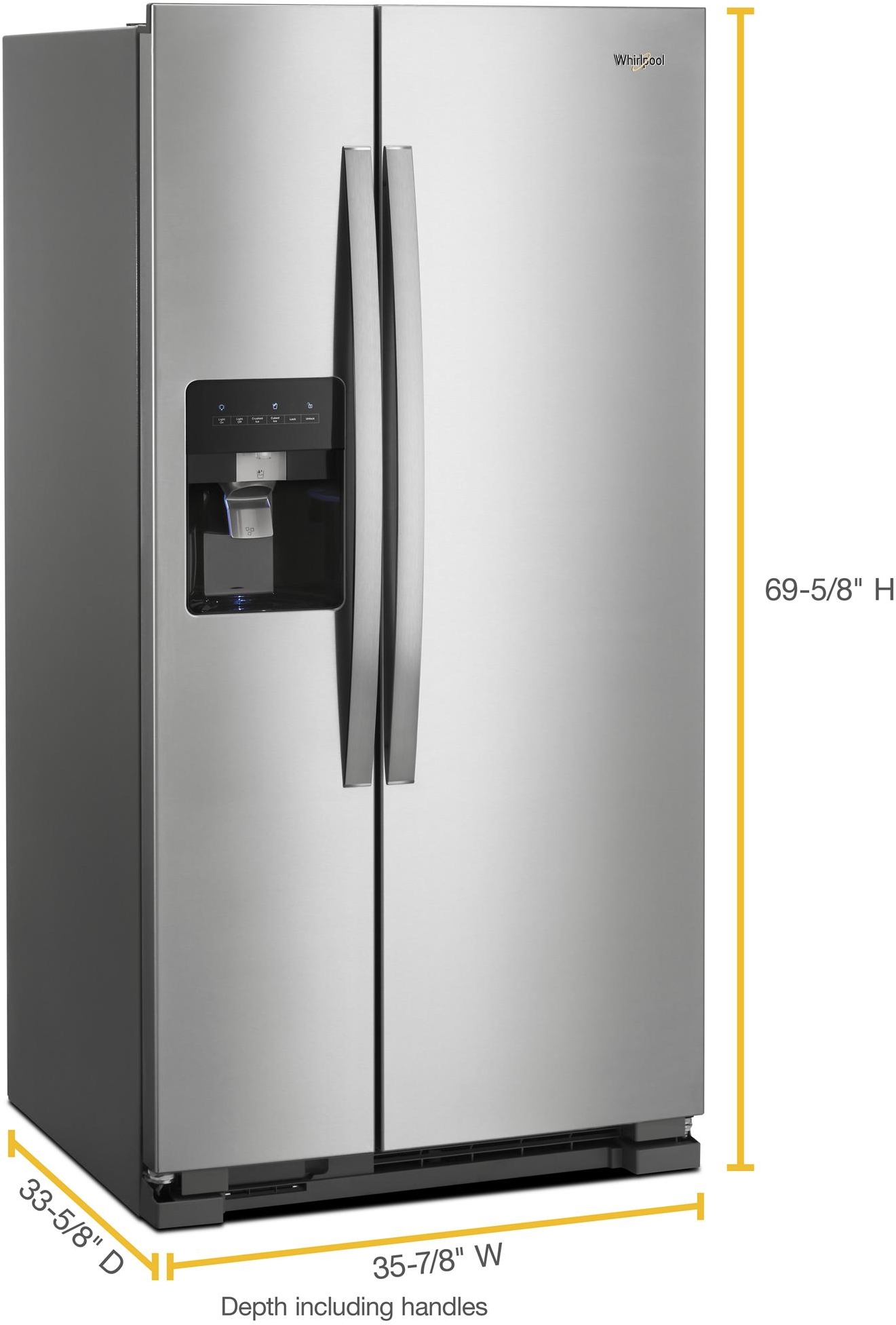 Whirlpool WRS315SDHM Monochromatic Stainless Steel