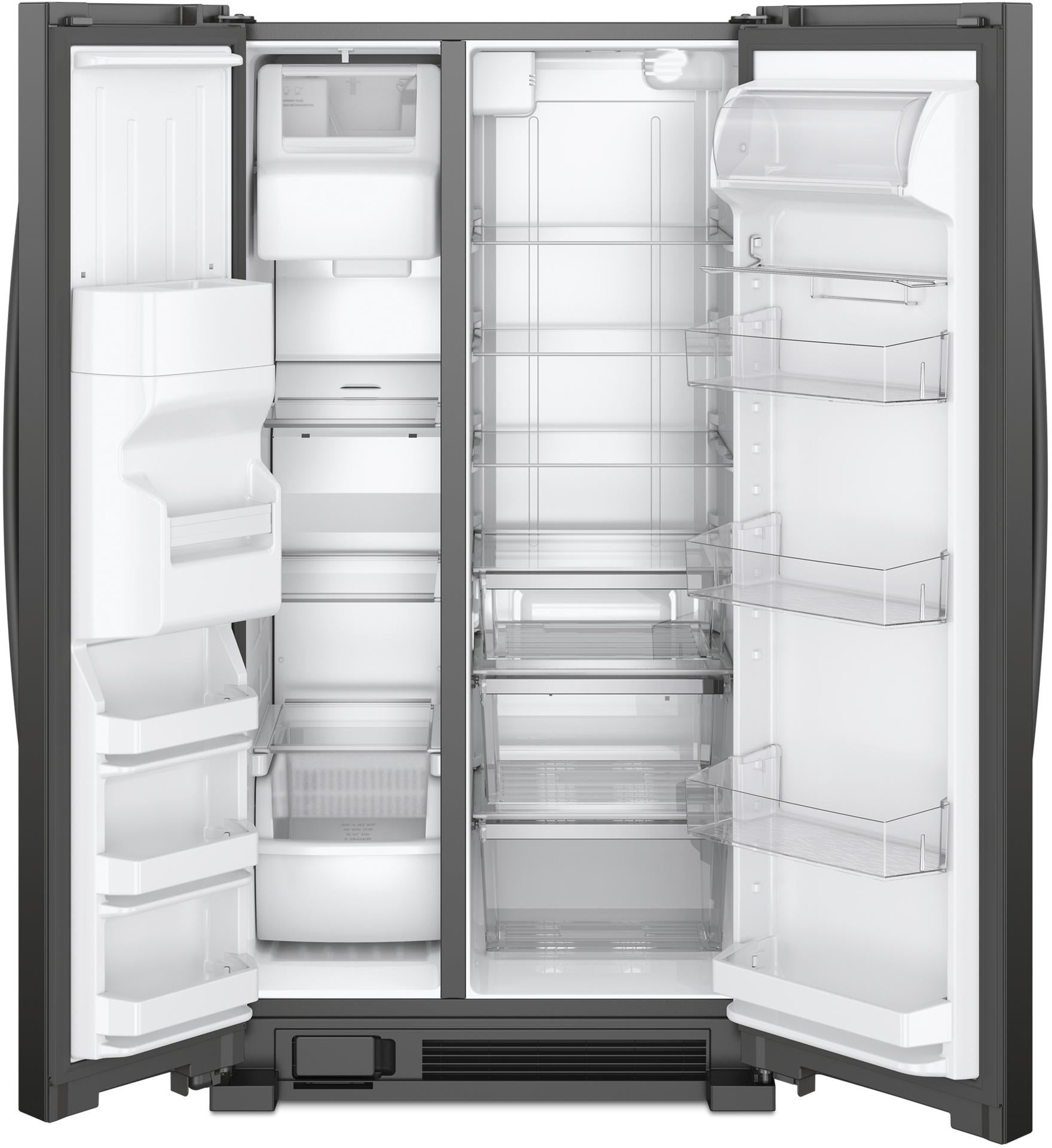 Whirlpool WRS321SDHB 33 Inch, 21 Cu. Ft. Freestanding Side-By-Side