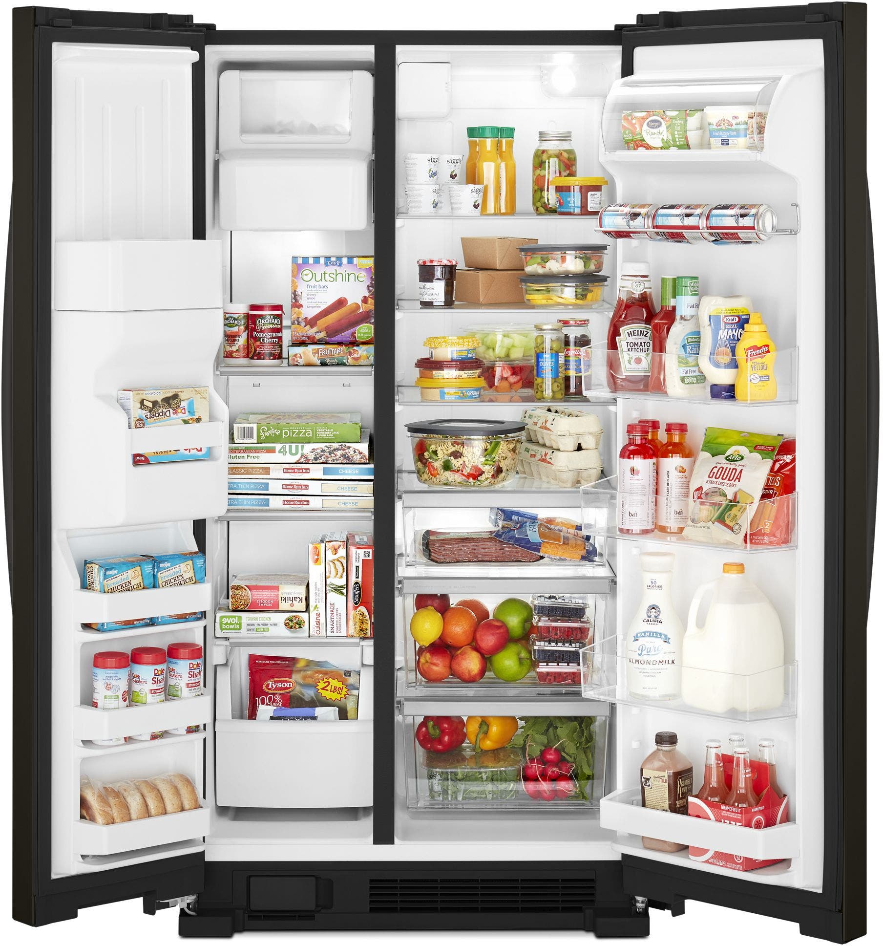 Whirlpool WRS321SDHV Black Stainless Steel