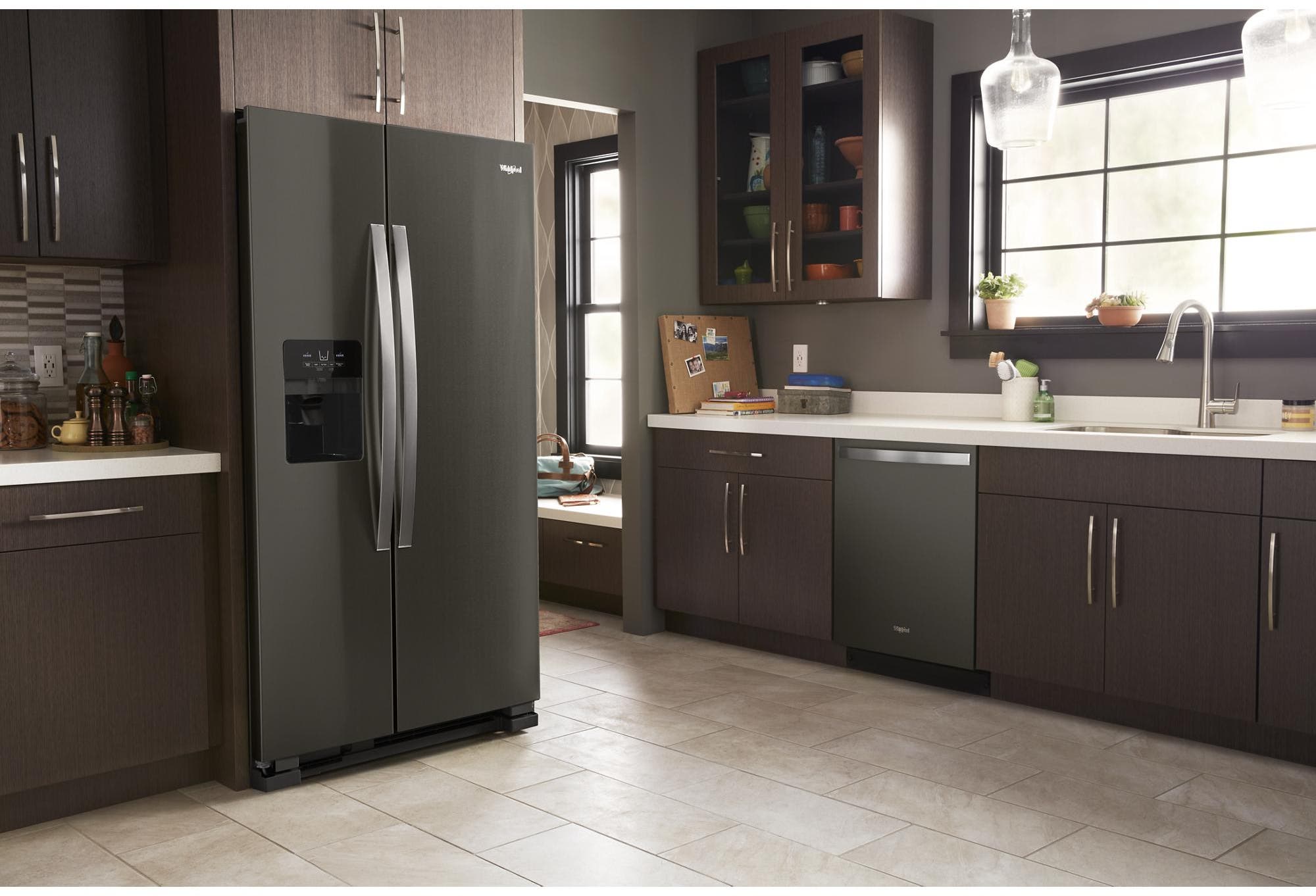 Whirlpool WRS321SDHV Black Stainless Steel