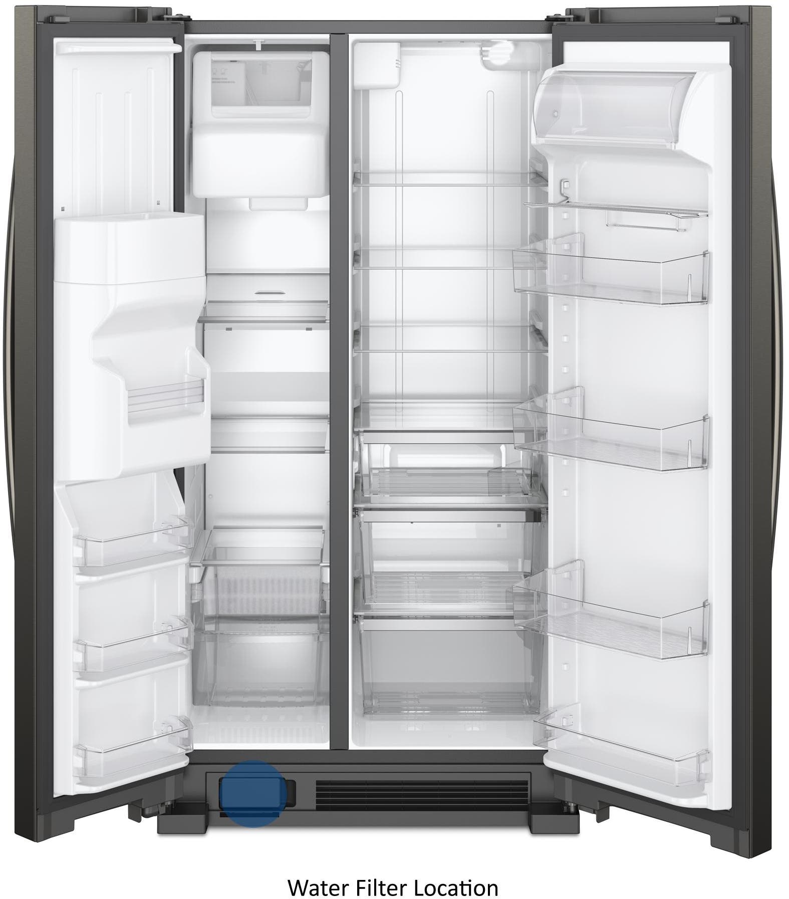 Whirlpool WRS321SDHV Black Stainless Steel