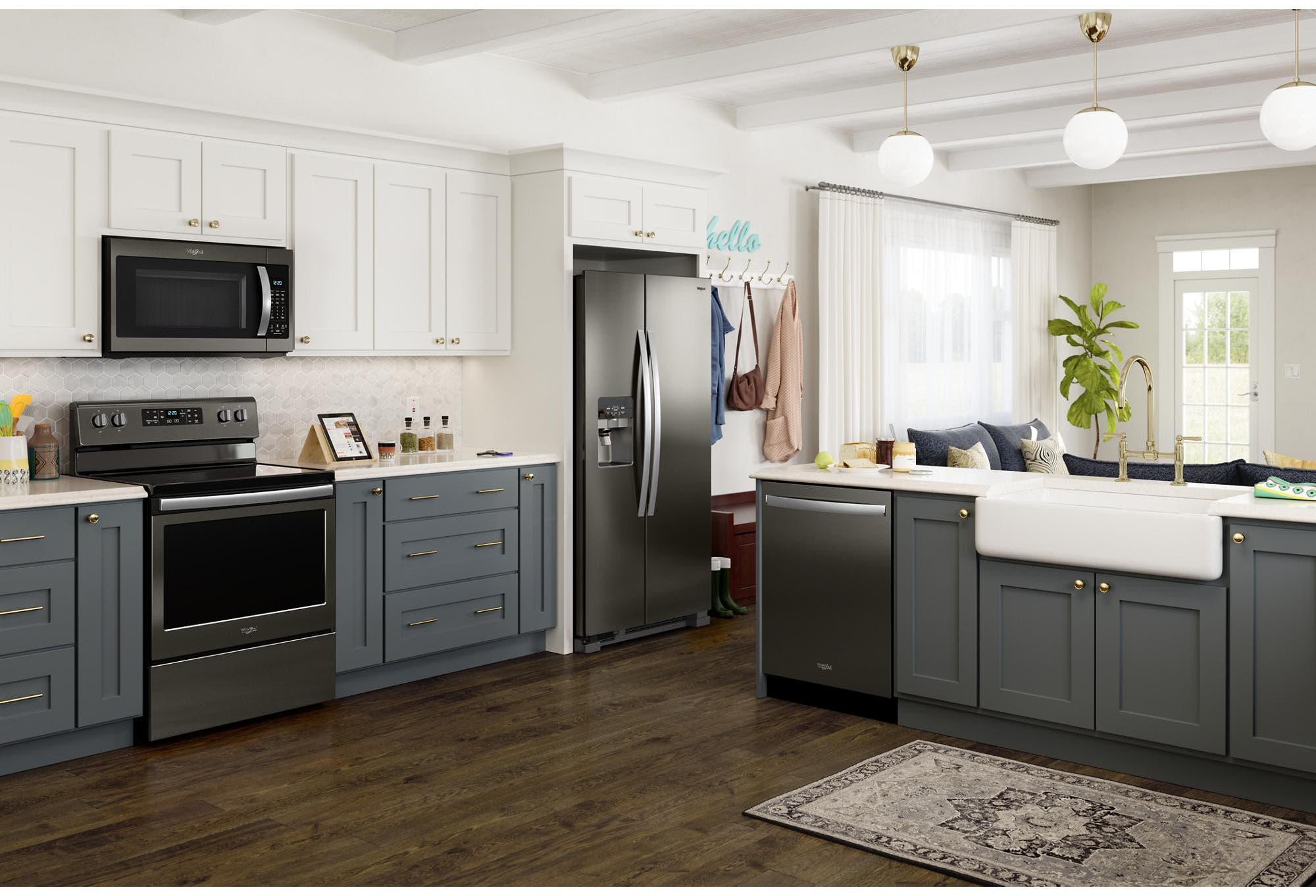 Whirlpool WRS321SDHV Black Stainless Steel