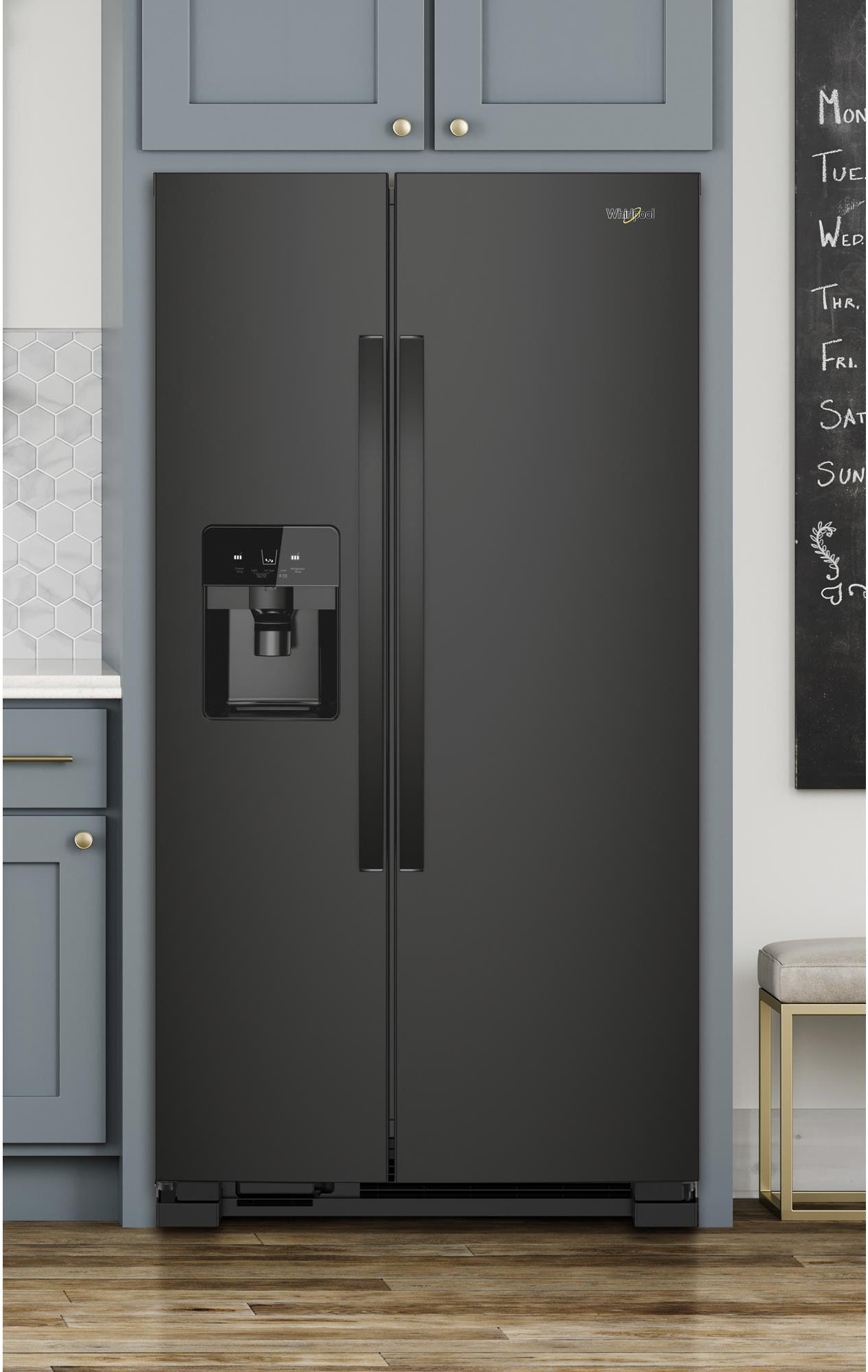 Whirlpool WRS325SDHB 36 Inch Freestanding Side by Side