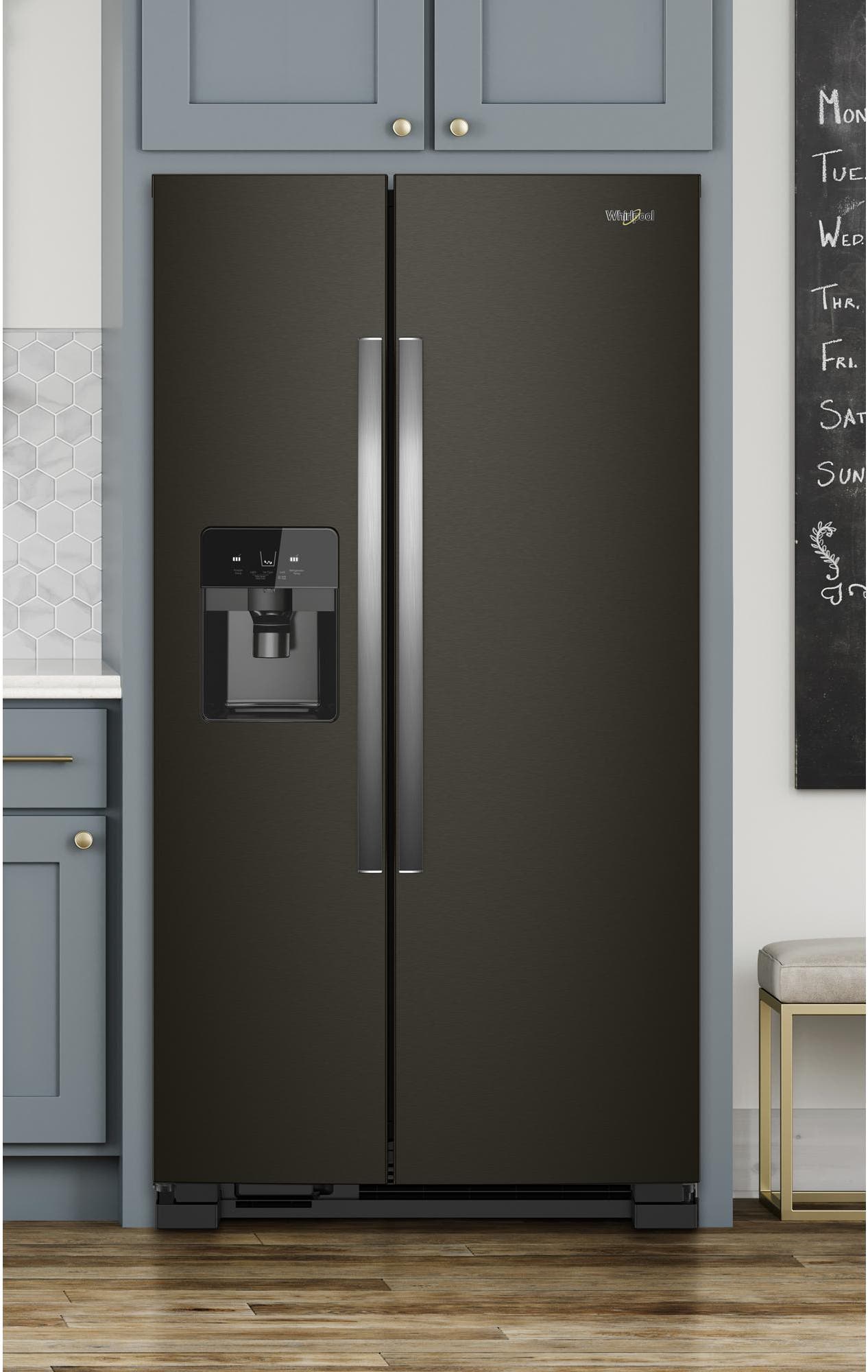 Whirlpool WRS325SDHV Black Stainless Steel