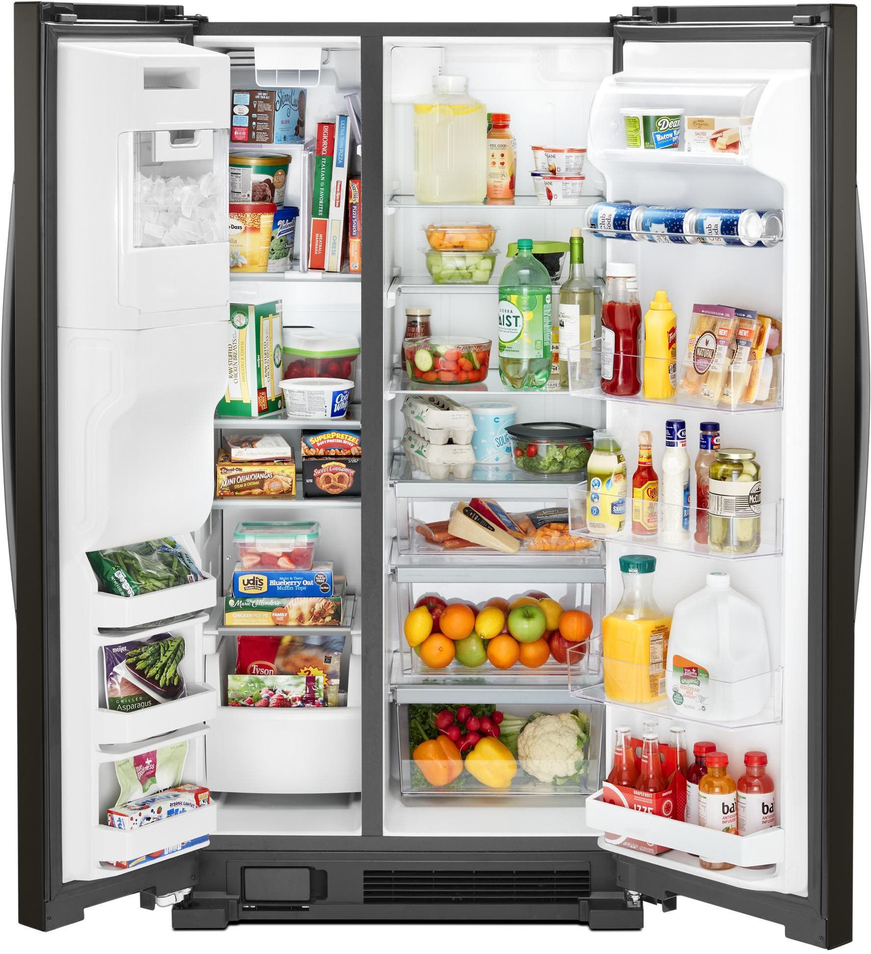 Whirlpool WRS555SIHV Black Stainless Steel