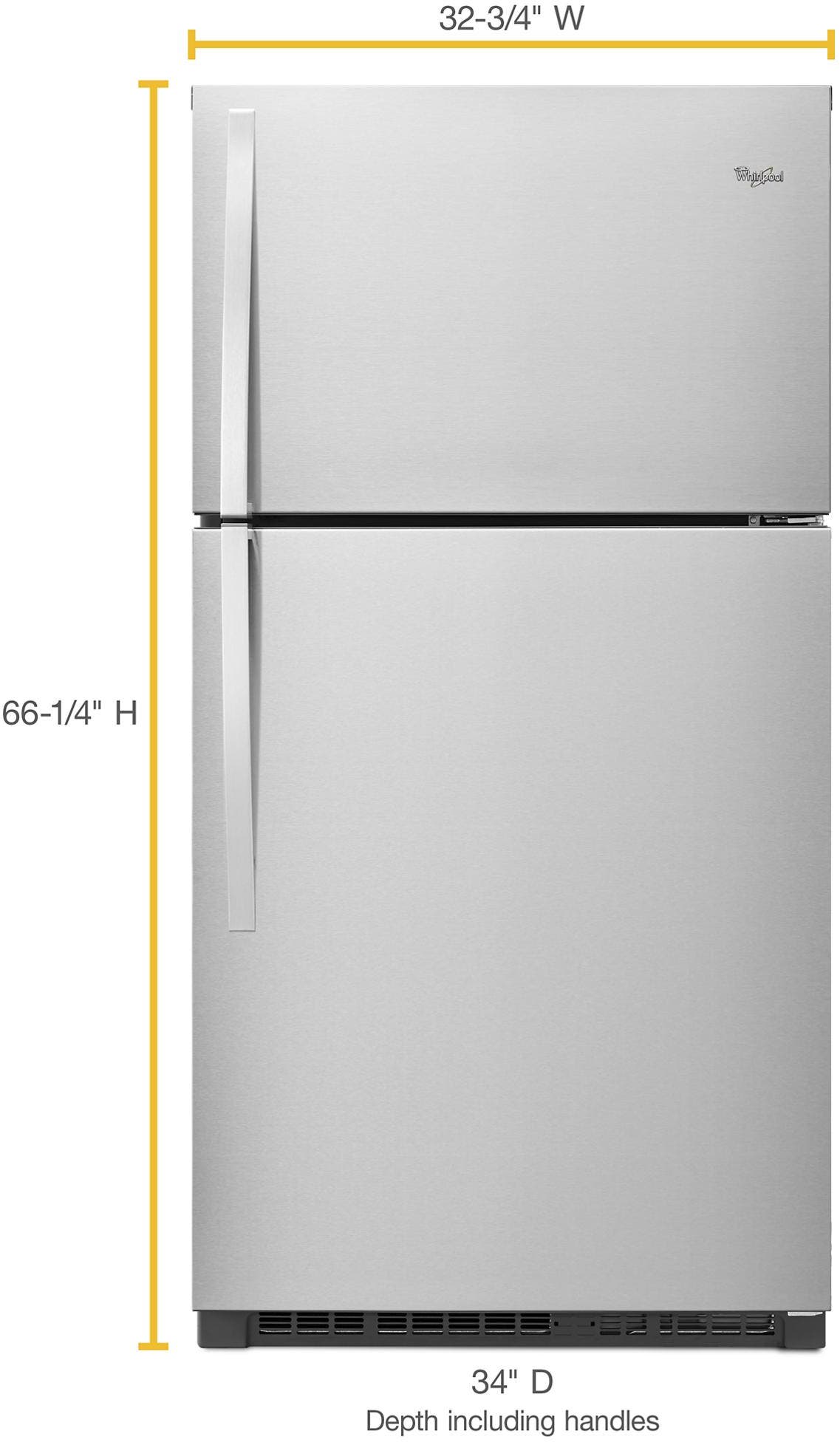 Whirlpool WRT541SZDM Monochromatic Stainless Steel