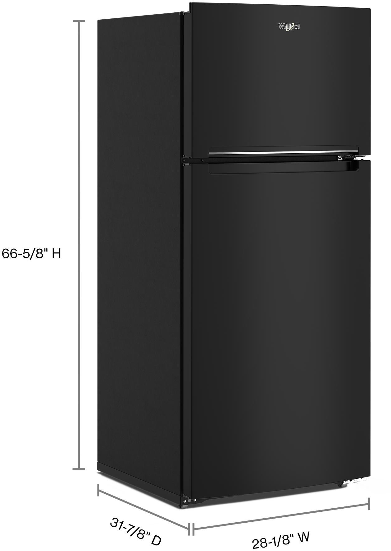 Whirlpool WRTX5028PB 28-inch Wide Top-Freezer Refrigerator - 16.3