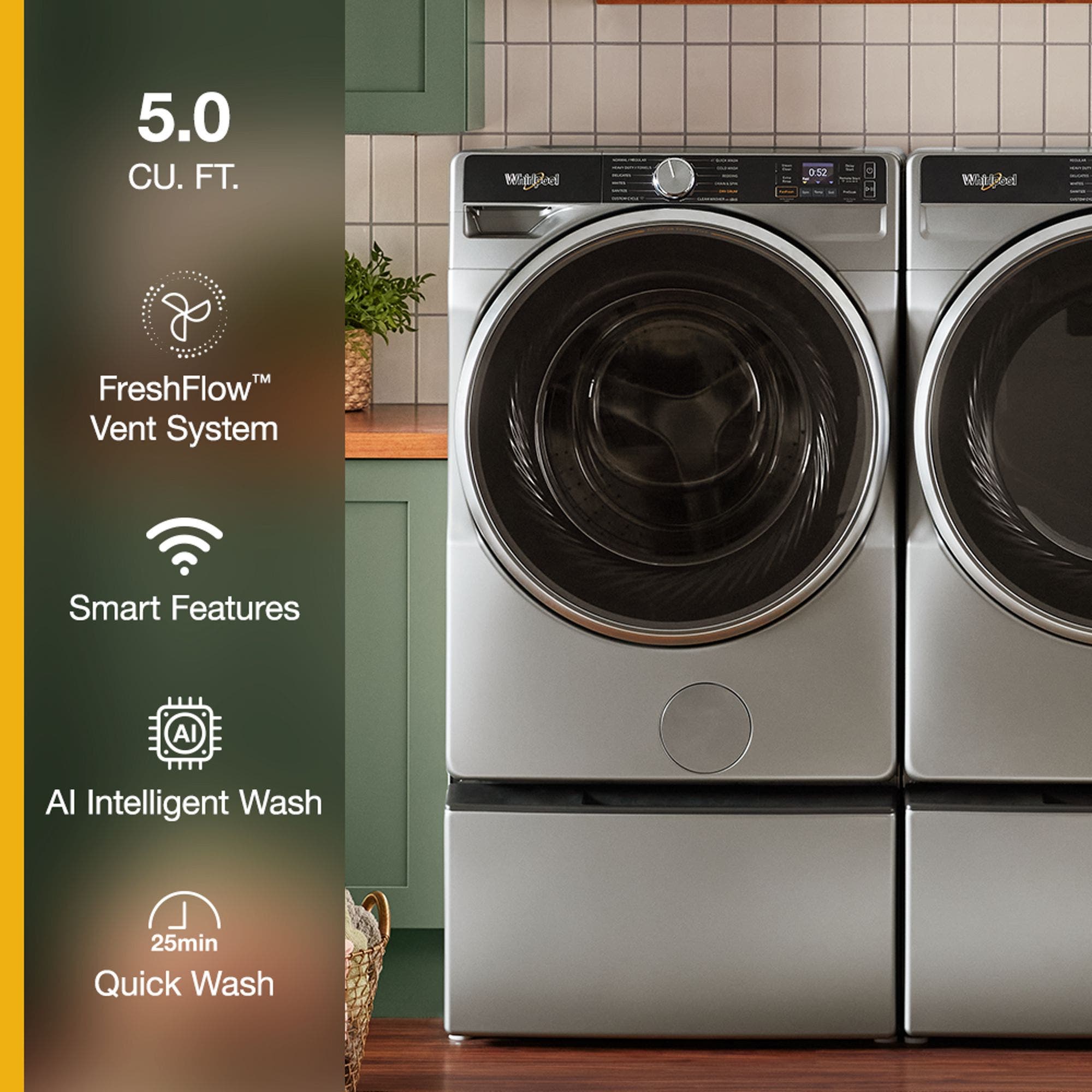 Whirlpool WFW6720RR Radiant Silver