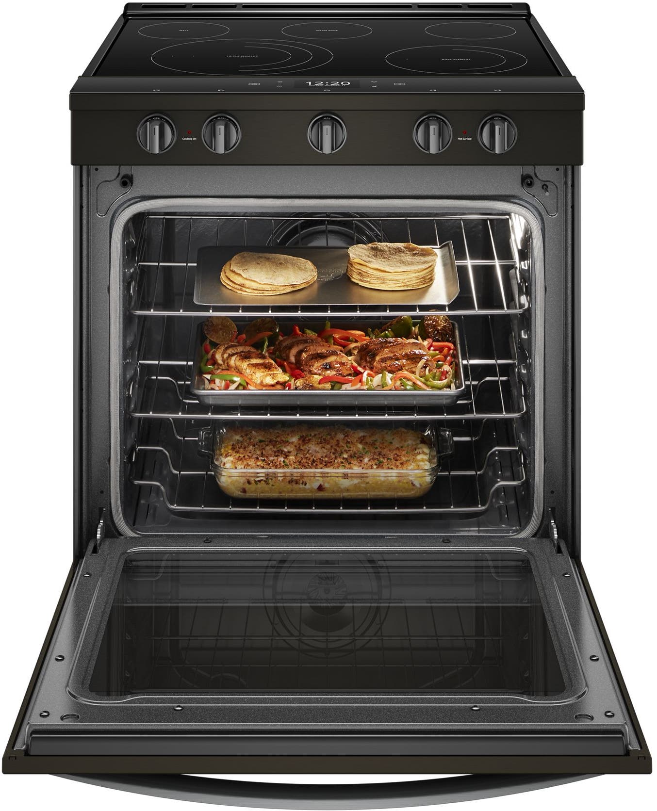 Whirlpool WEE750H0HV Black Stainless Steel
