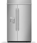 48 Inch Built-In Side-by-Side Refrigerator with 29.4 cu. ft. Total Capacity, Exterior Water/Ice Dispenser with Measured Fill, Preserva® Cooling System, Adjustable Spill-Resistant Glass Shelves, Touchscreen Controls, and Sabbath Mode