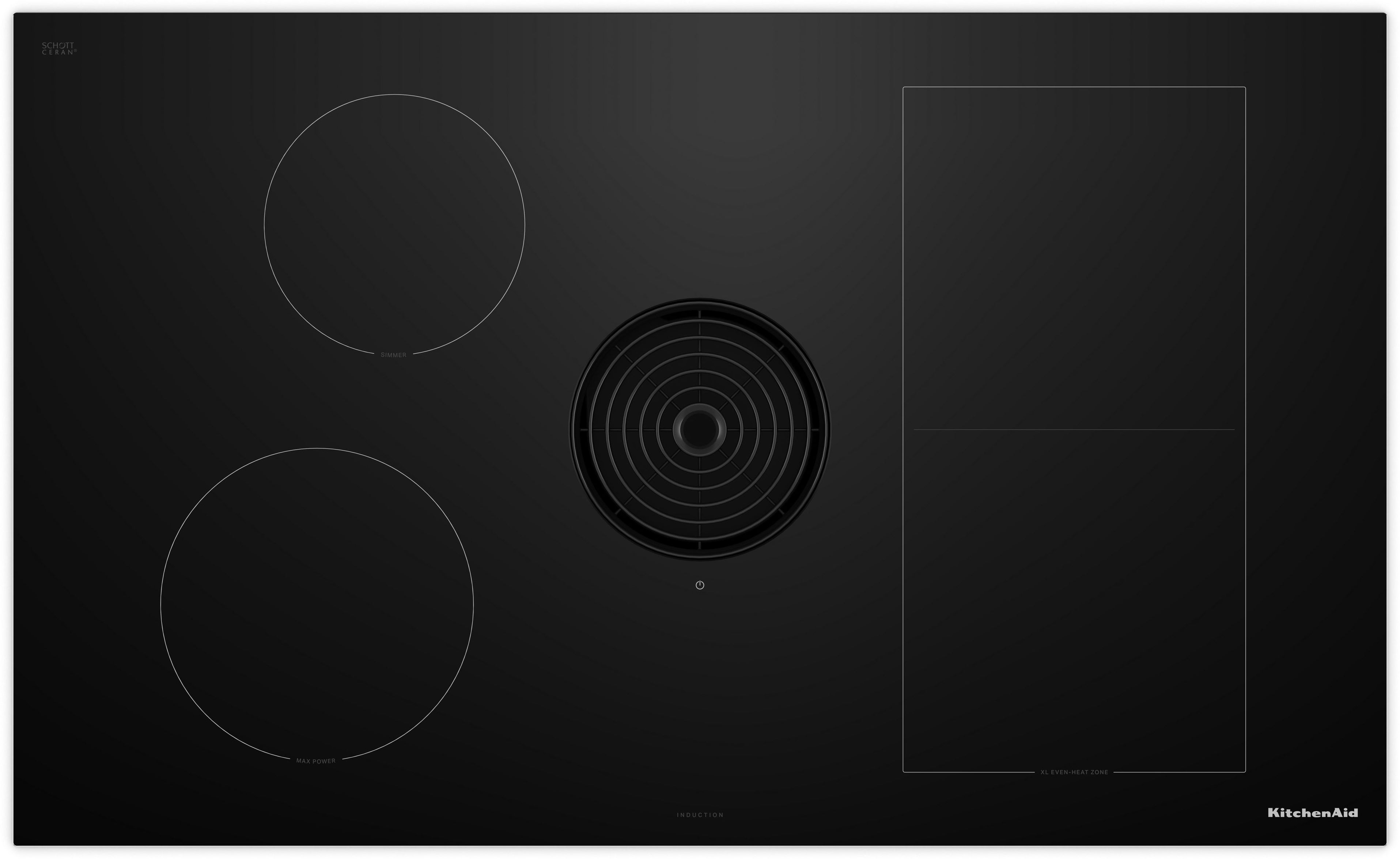 KitchenAid KCID936SBL 36 Inch NextGen Induction Downdraft Cooktop
