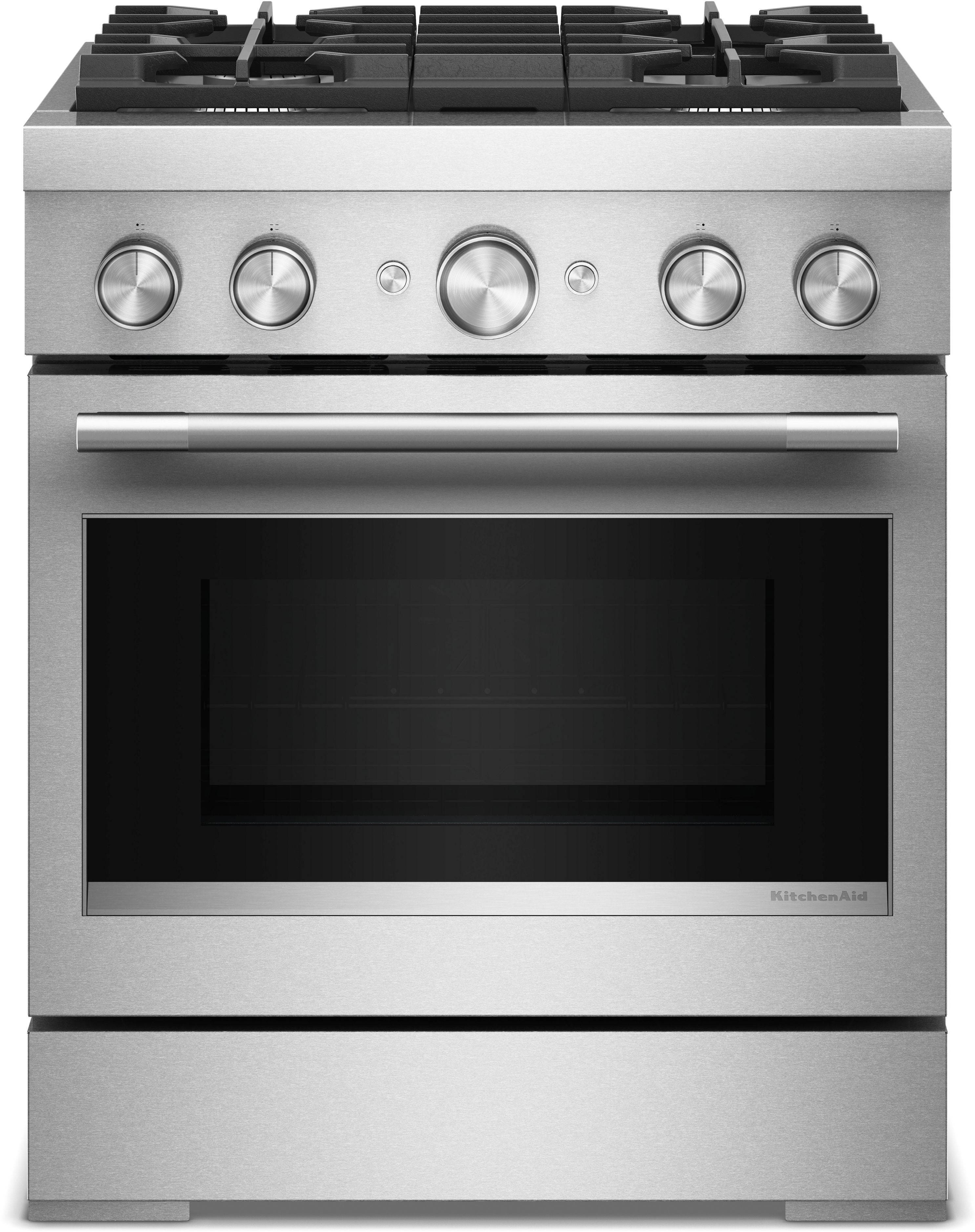 KitchenAid KFDS930SSS 30-Inch 4 Burner Commercial-Style Dual Fuel