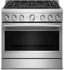 36 Inch Freestanding Commercial-Style Gas Range with 6 Sealed Burners, 5.1 cu. ft. Oven Capacity, Even-Heat™ True Convection, Self-Cleaning, Ultra Power™ Dual-Flame Burners, No Preheat, Air Fry, Sabbath Mode, and Star-K Certified
