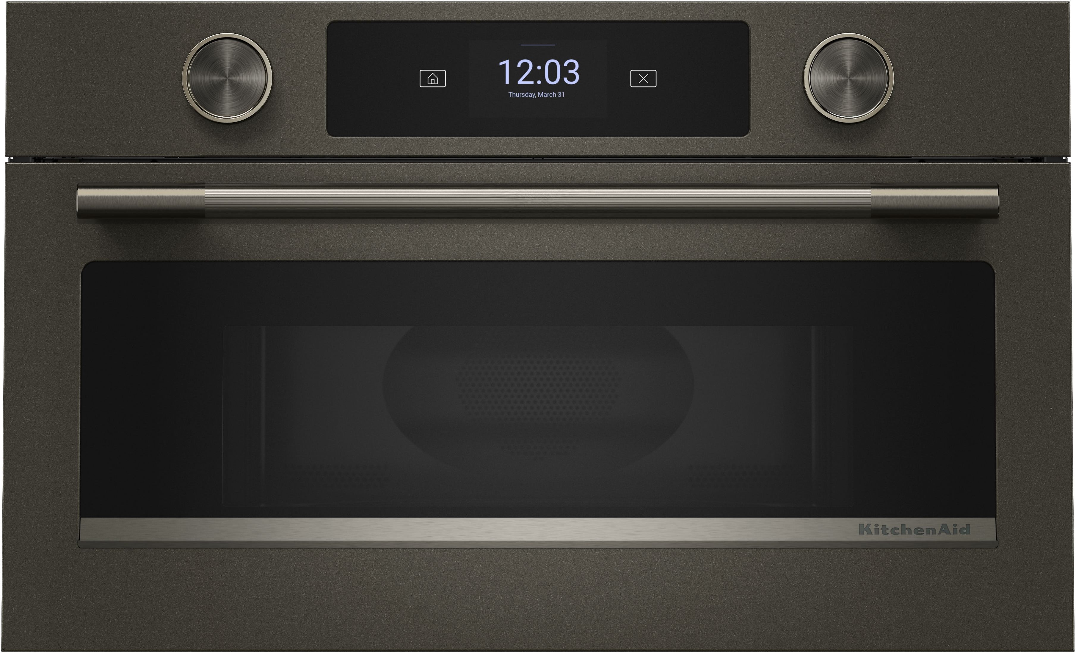 KitchenAid KMBS730SBE 30 Inch Built-In Smart Microwave Black Ore