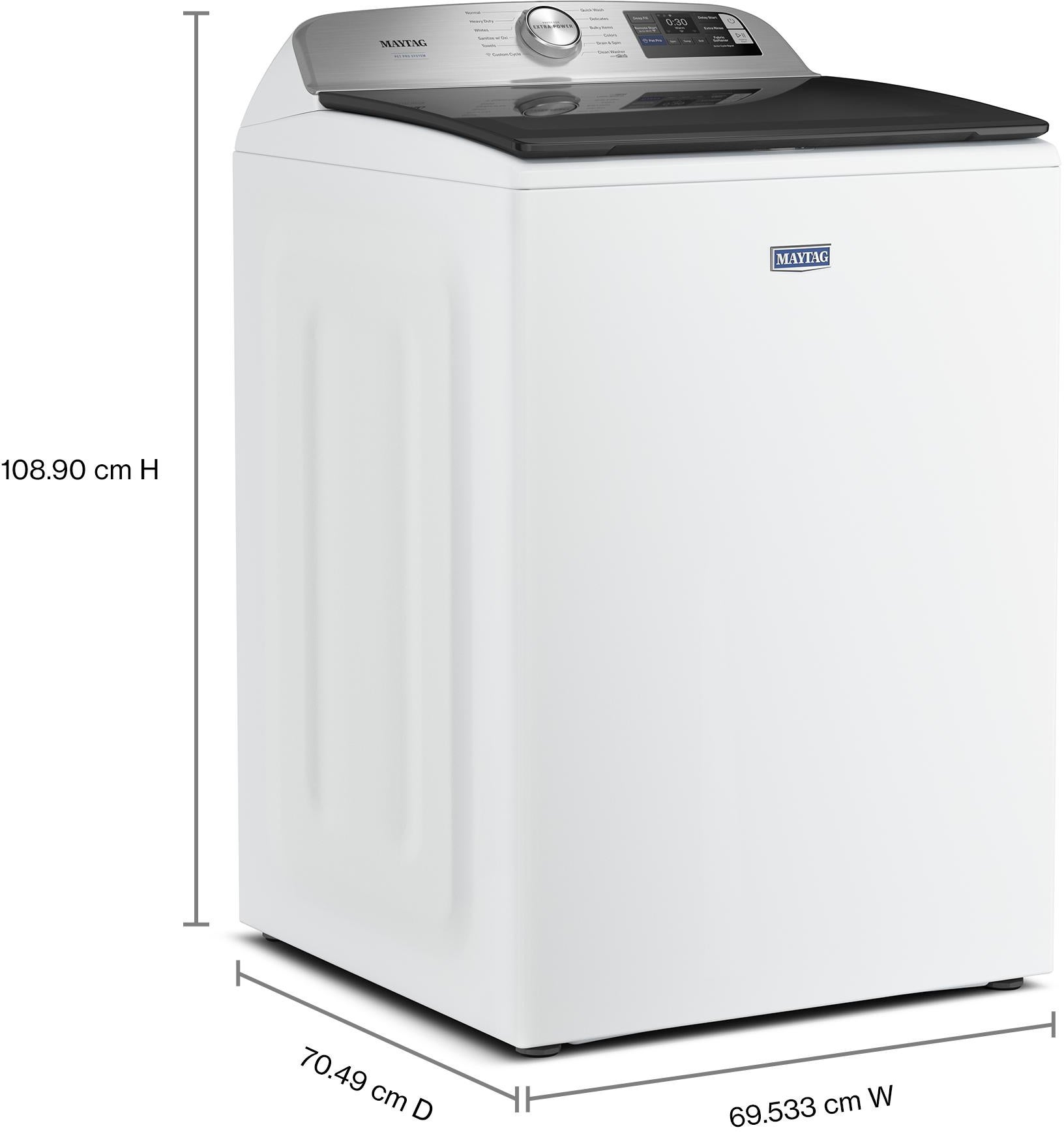 Maytag MTW7205RW 5.2 Cu. Ft. Smart Top Load Ultra Capacity Washer