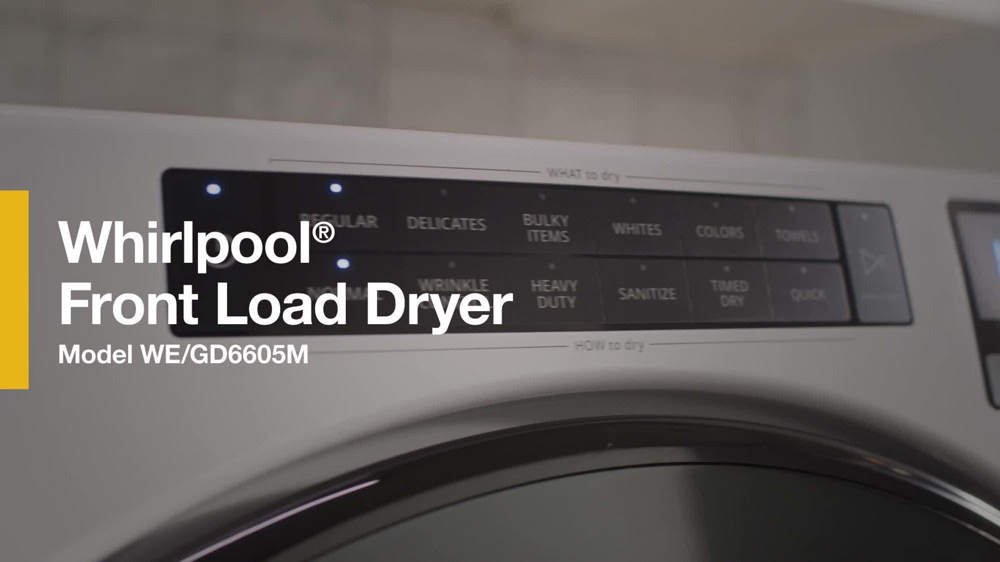 Whirlpool WED6605MC Chrome Shadow