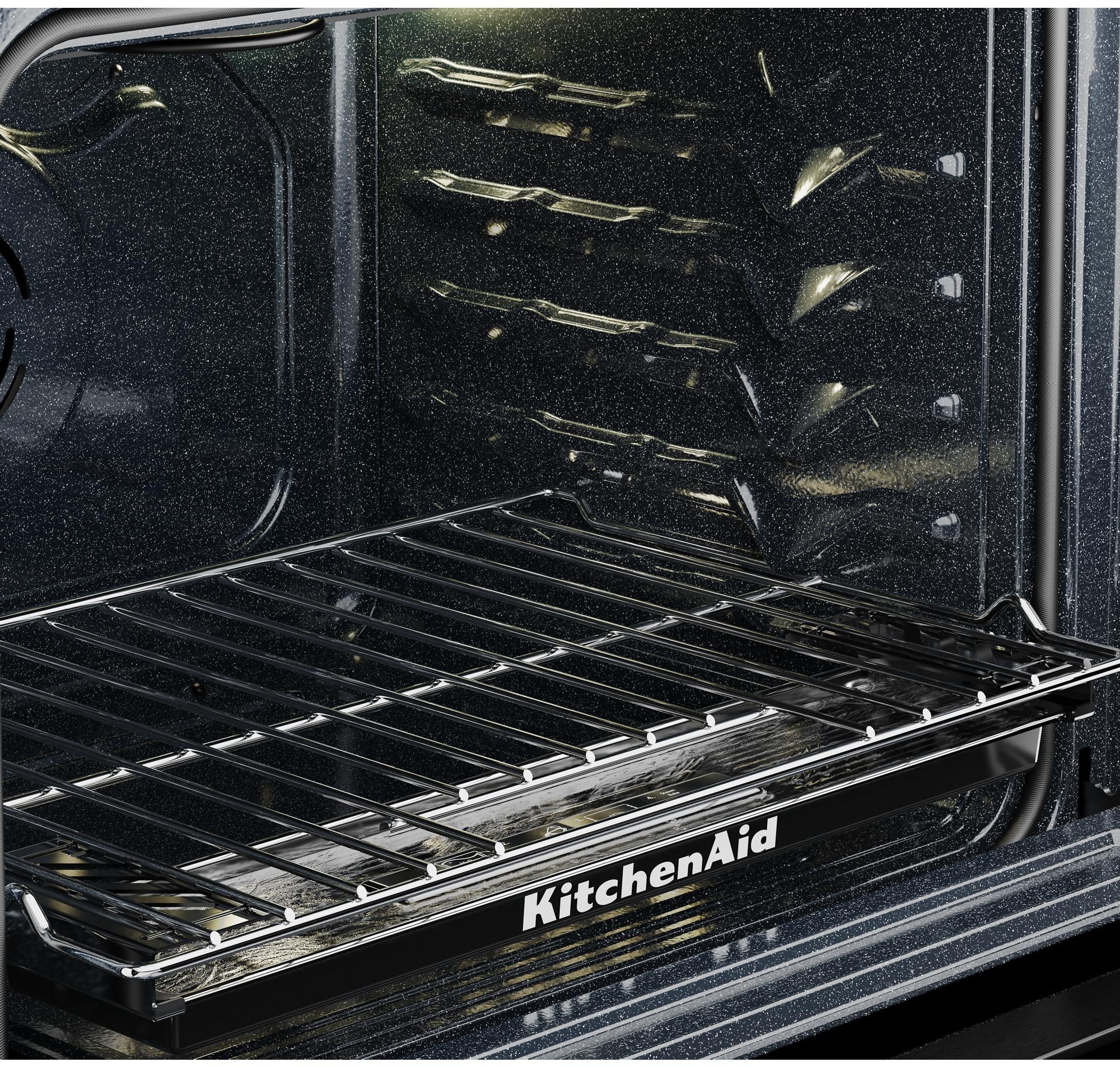 KitchenAid KSGS530SBE 5.0 Cu. Ft. Smart Slide-in Gas Range Black