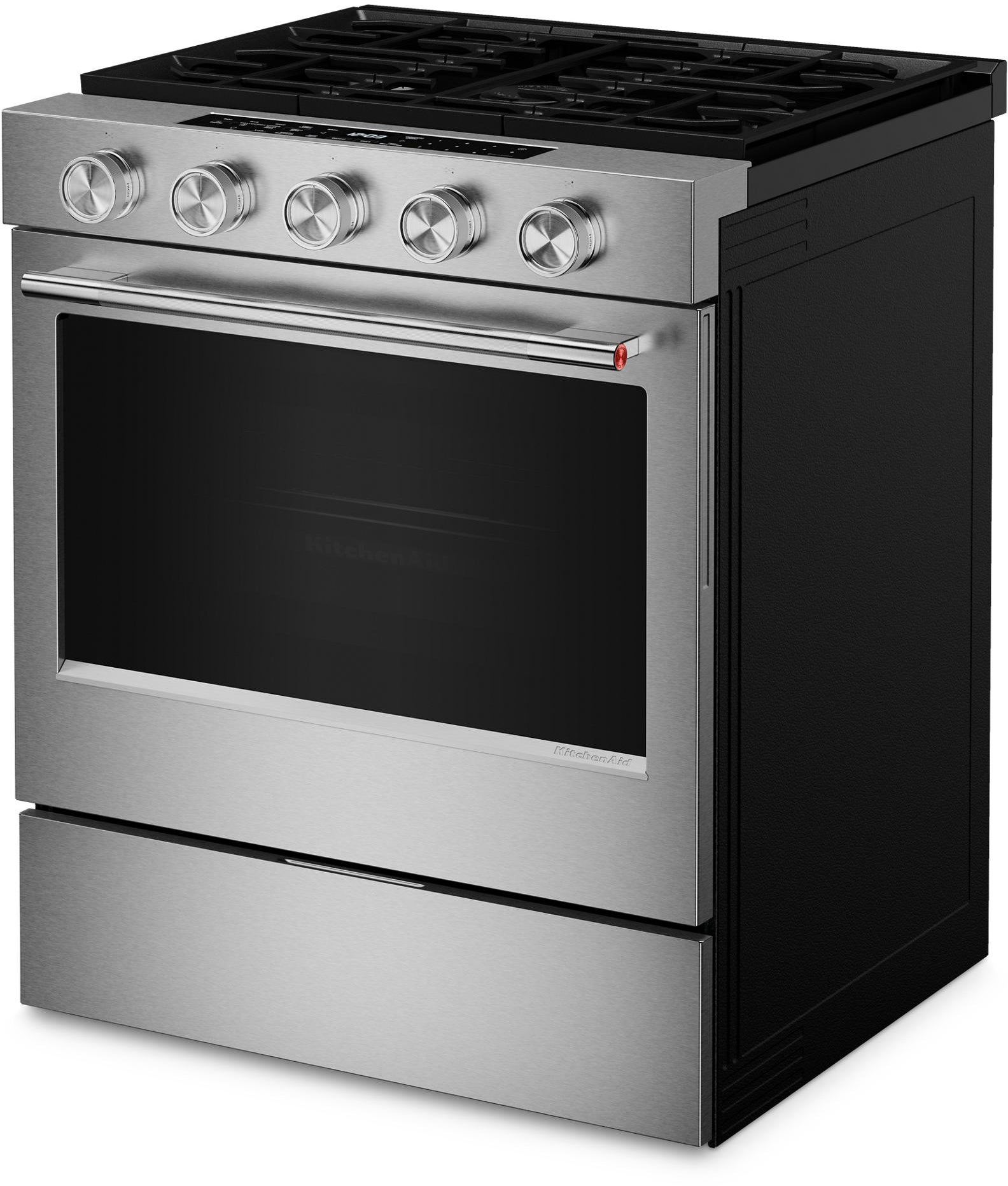 KitchenAid Slide-In Gas True Convection Range