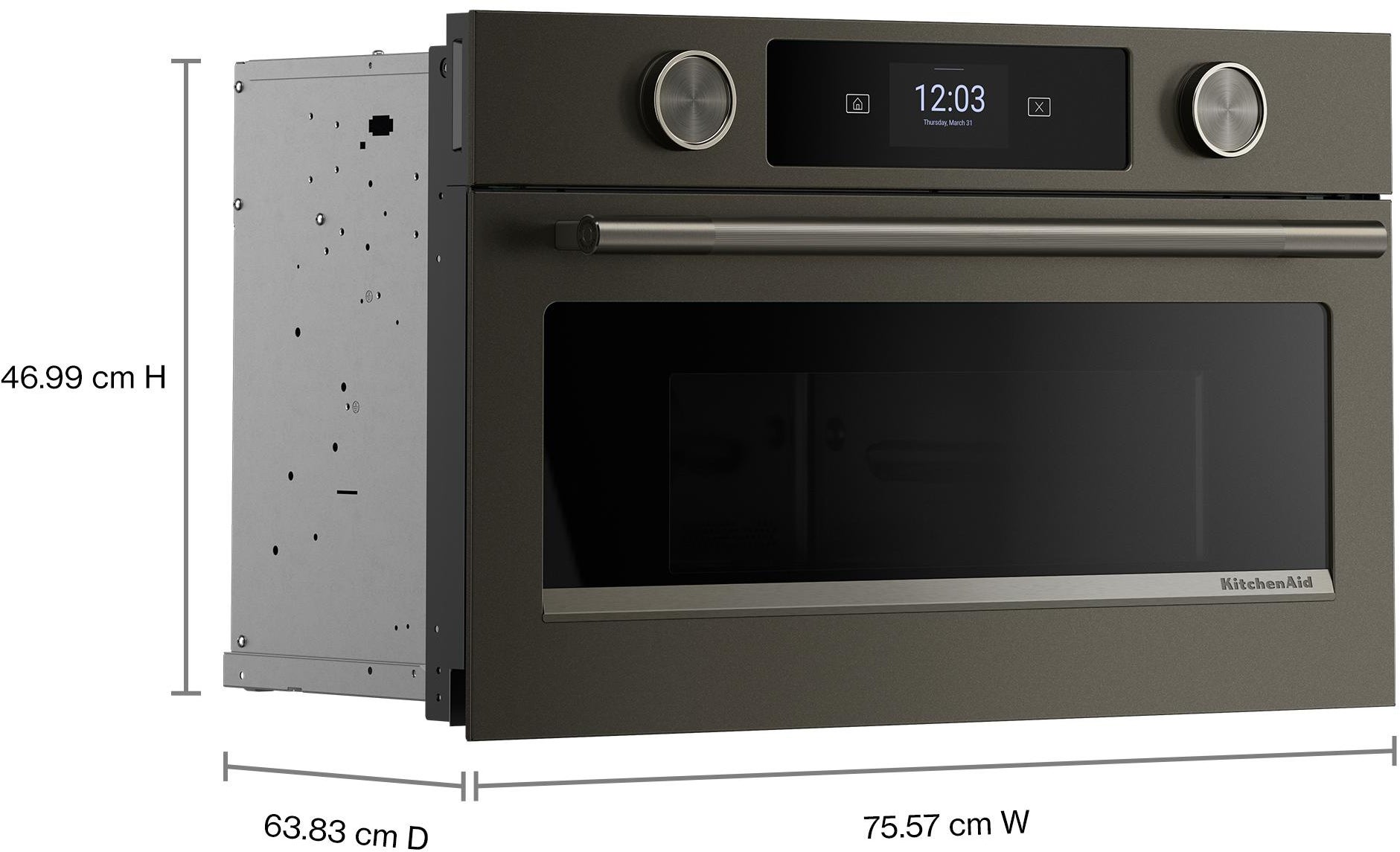 microwave ドレス KitchenAid KMBS730SBE 30 Inch Built-In Smart Microwave Black Ore