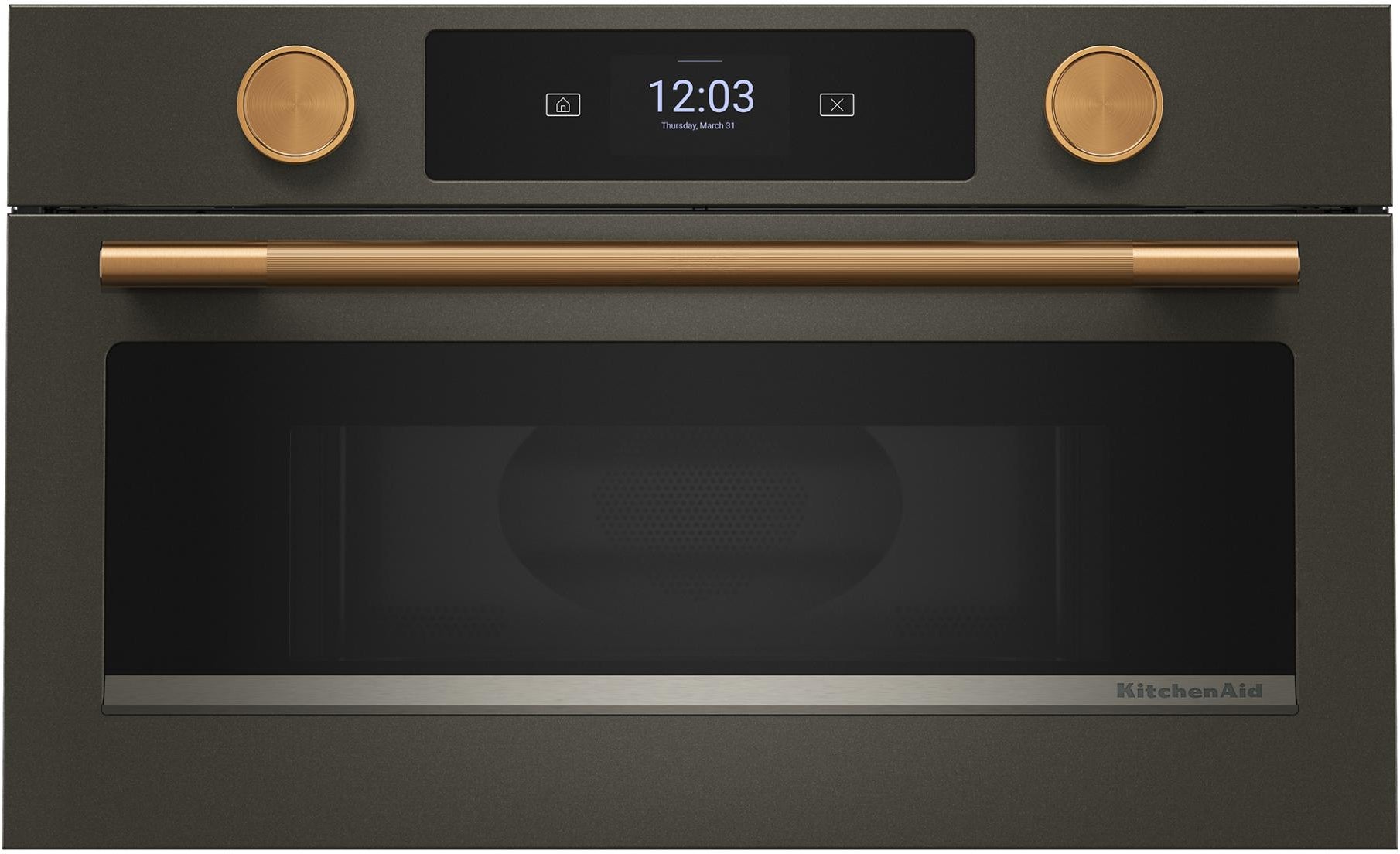 KitchenAid KMBS730SBE 30 Inch Built-In Smart Microwave Black Ore