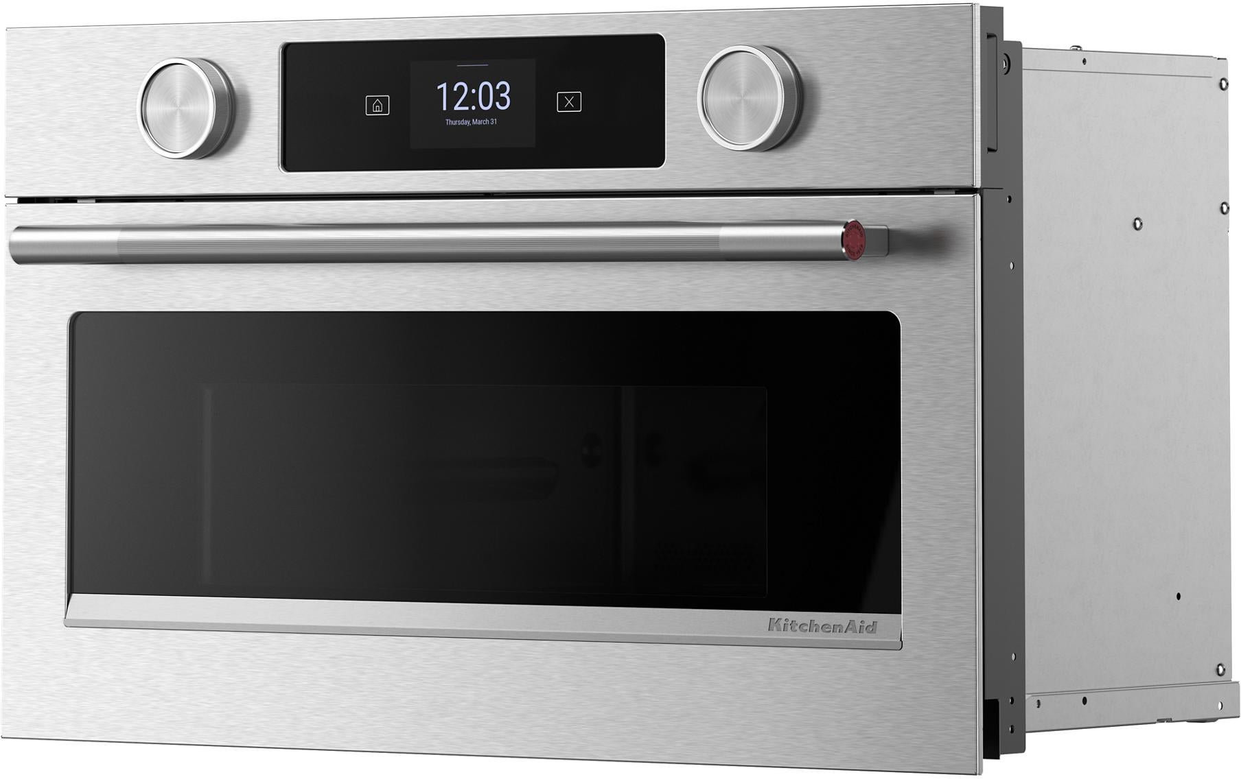 ks KitchenAid KOEC527PSS 27 inch Built-In Combination Microwave Wall