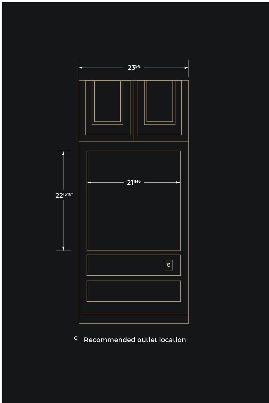 Jenn Air JJD3024HM Stainless Steel, Noir Style