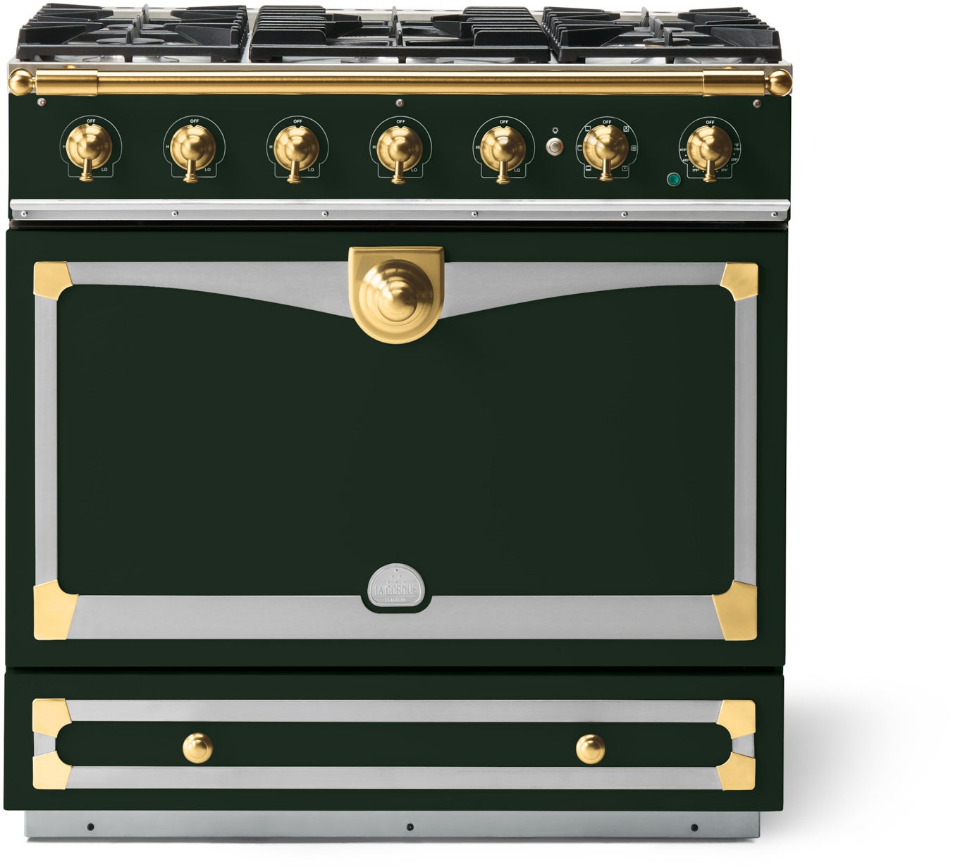 La Cornue C9MF 36 Inch Freestanding Dual Fuel Range Gloss Black