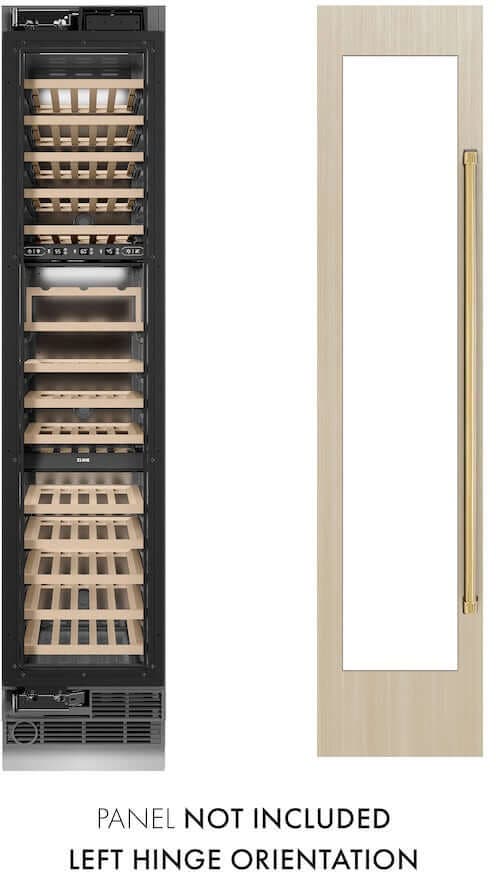 Panel Ready With Polished Gold Accents, Left Hinge