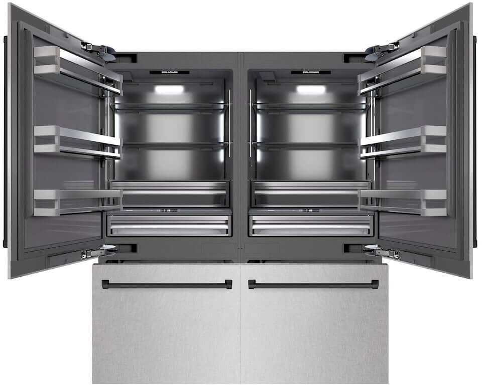 Zline GRBITZ72MB Autograph Edition 72 Inch 39.6 Cu. Ft. French