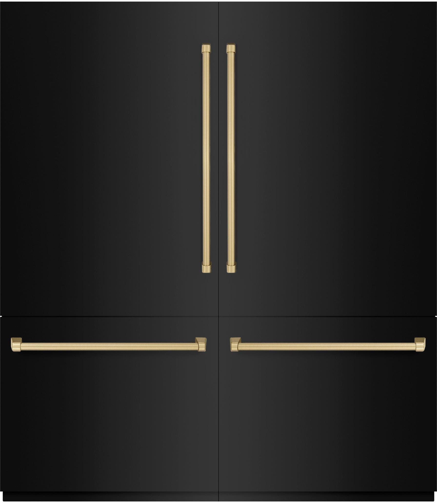 Black Stainless Steel With Champagne Bronze Accents