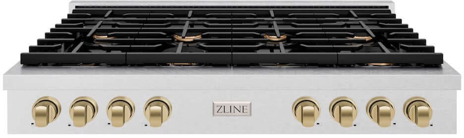 Zline SRTSZ48CB Satin Stainless Steel With Champagne Bronze Accent...