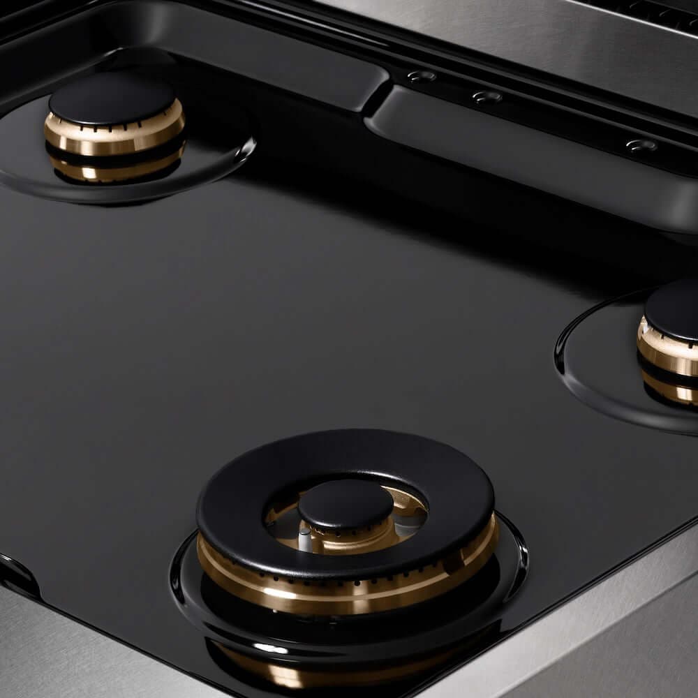 Zline SRTSZ30MB Satin Stainless Steel With Matte Black Accents