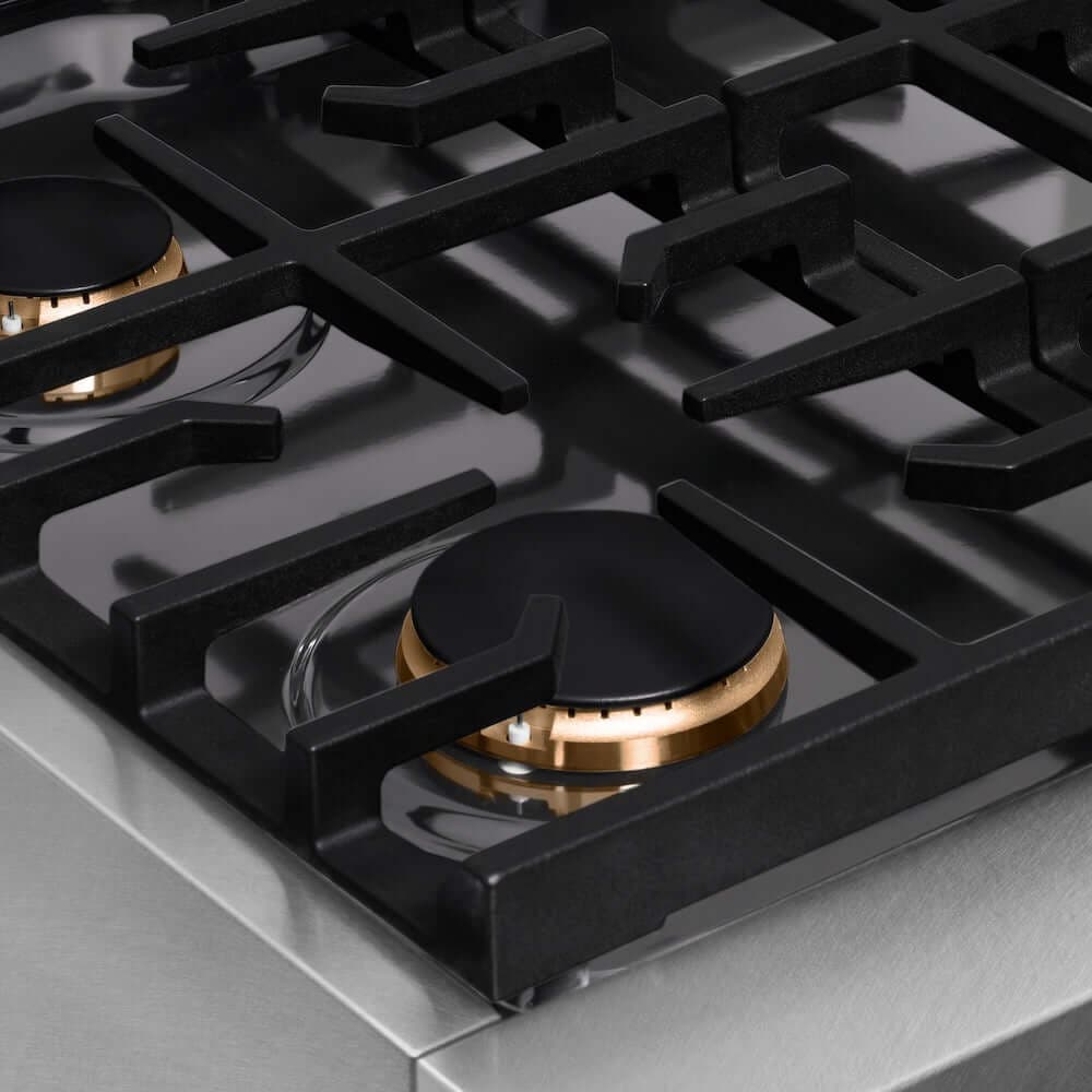 Zline SRTSZ30G Satin Stainless Steel With Polished Gold Accents