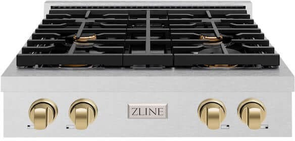 Zline SRTSZ30CB Satin Stainless Steel With Champagne Bronze Accent...
