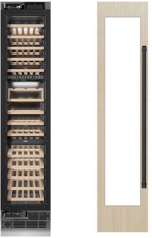 Zline RBCWVLZ18MB Panel Ready With Matte Black Accents, Left Hinge