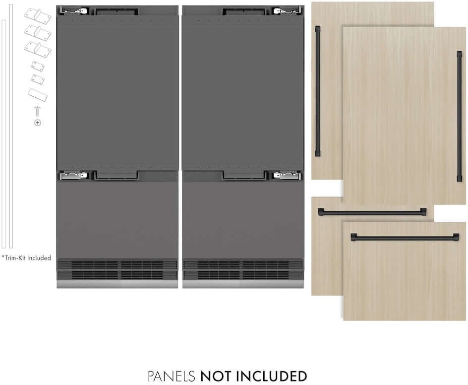 Zline GRBITZ72MB Autograph Edition 72 Inch 39.6 Cu. Ft. French