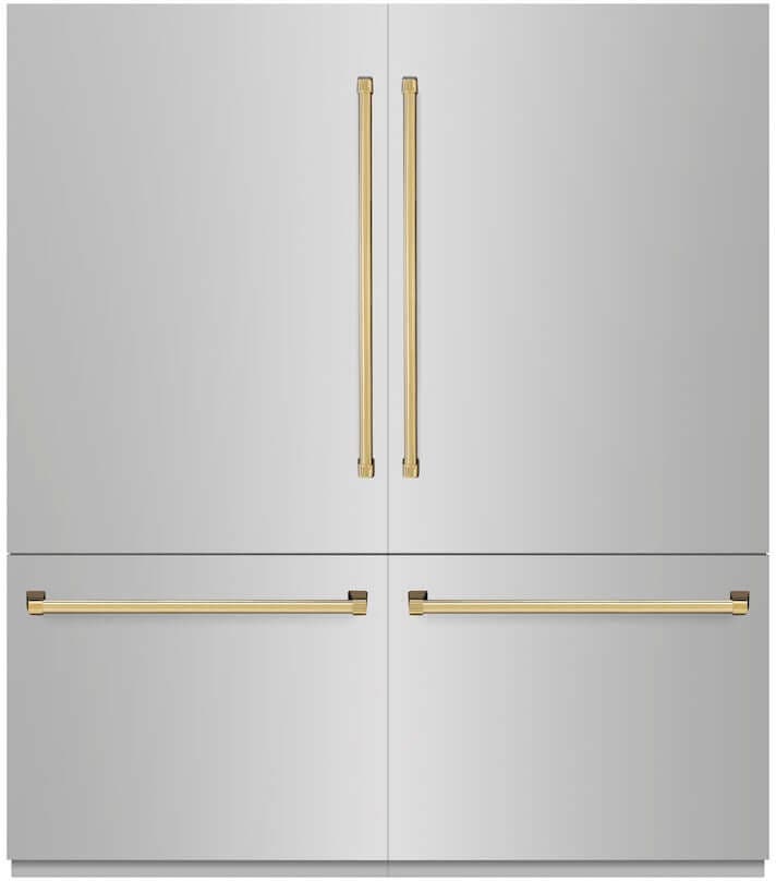 Zline GRBITZ30472G Stainless Steel With Polished Gold Accents, Graphi...