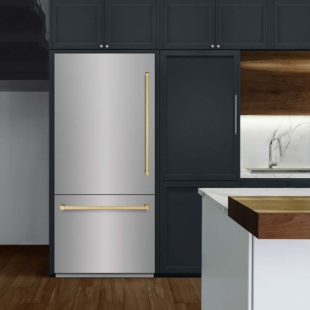 Zline GRBITZ30436CB Stainless Steel With Champagne Bronze Accents, Gra...