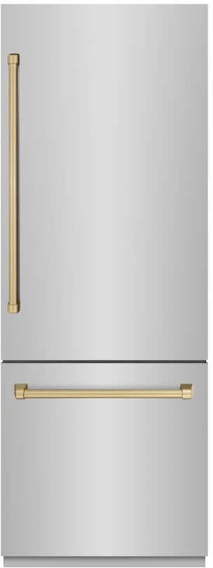 Zline GRBIVZ30430CB Satin Stainless Steel With Champagne Bronze Accent...