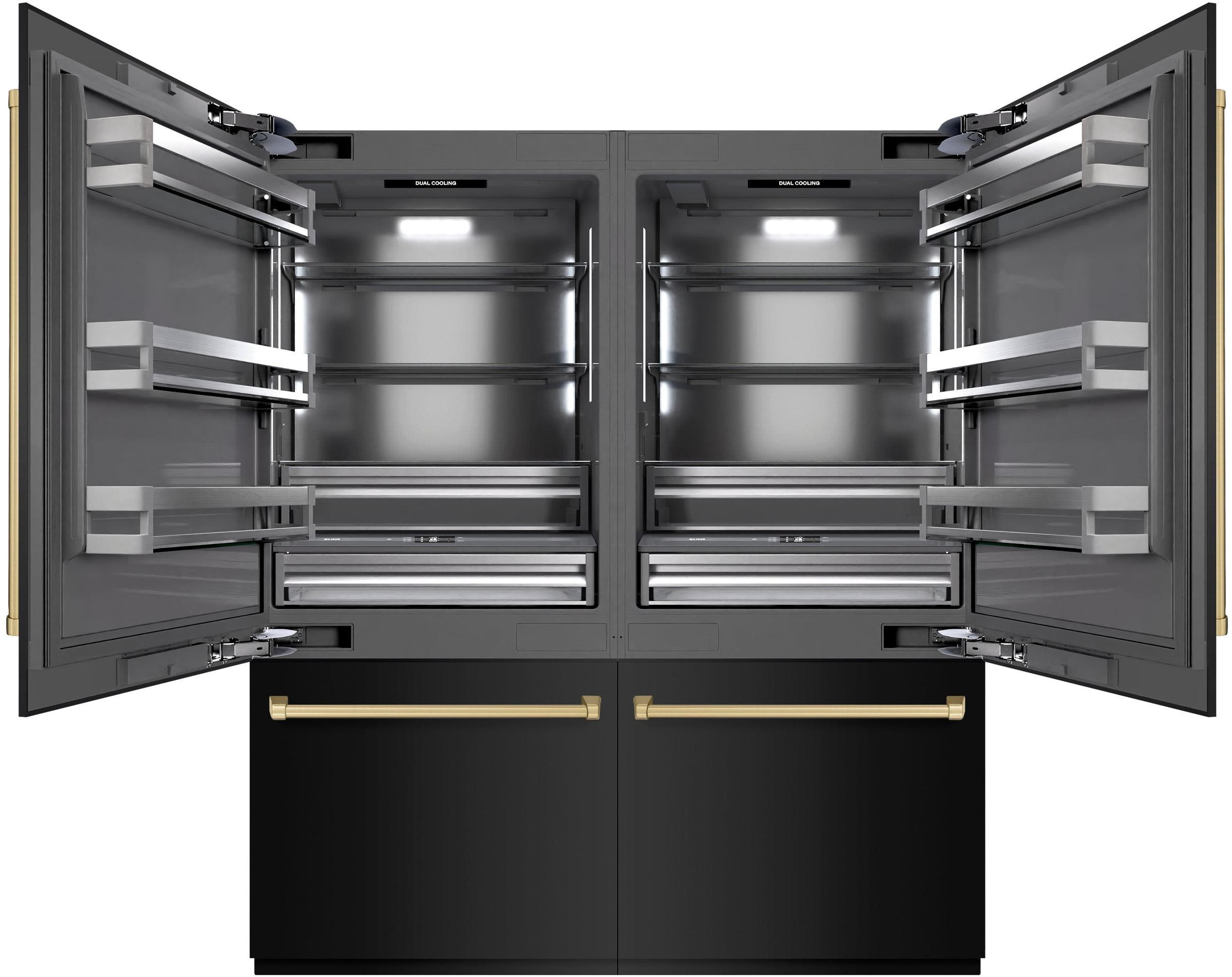 Zline GRBITZBS72CB Black Stainless Steel With Champagne Bronze Accent...