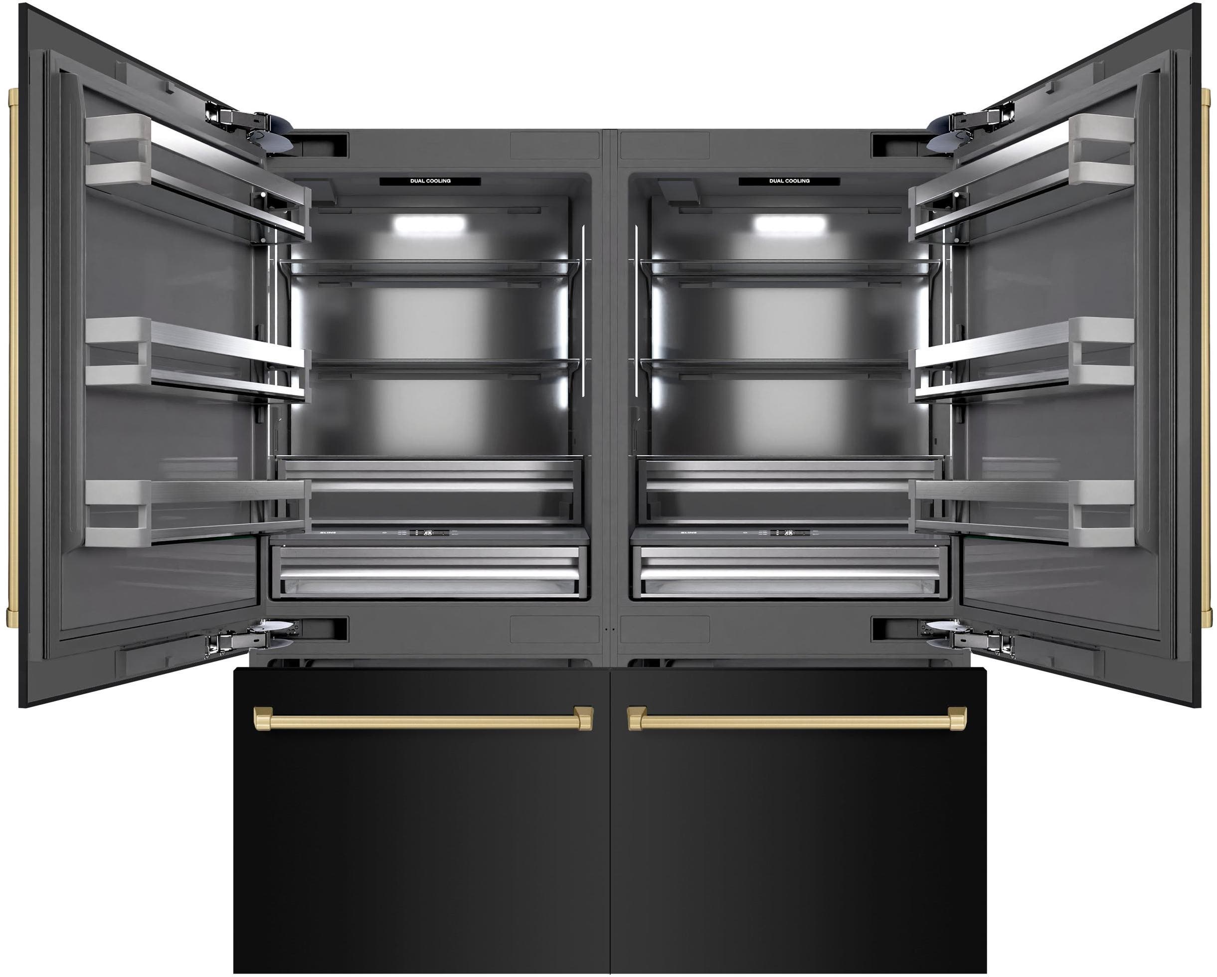 Zline GRBITZBS72CB Black Stainless Steel With Champagne Bronze Accent...