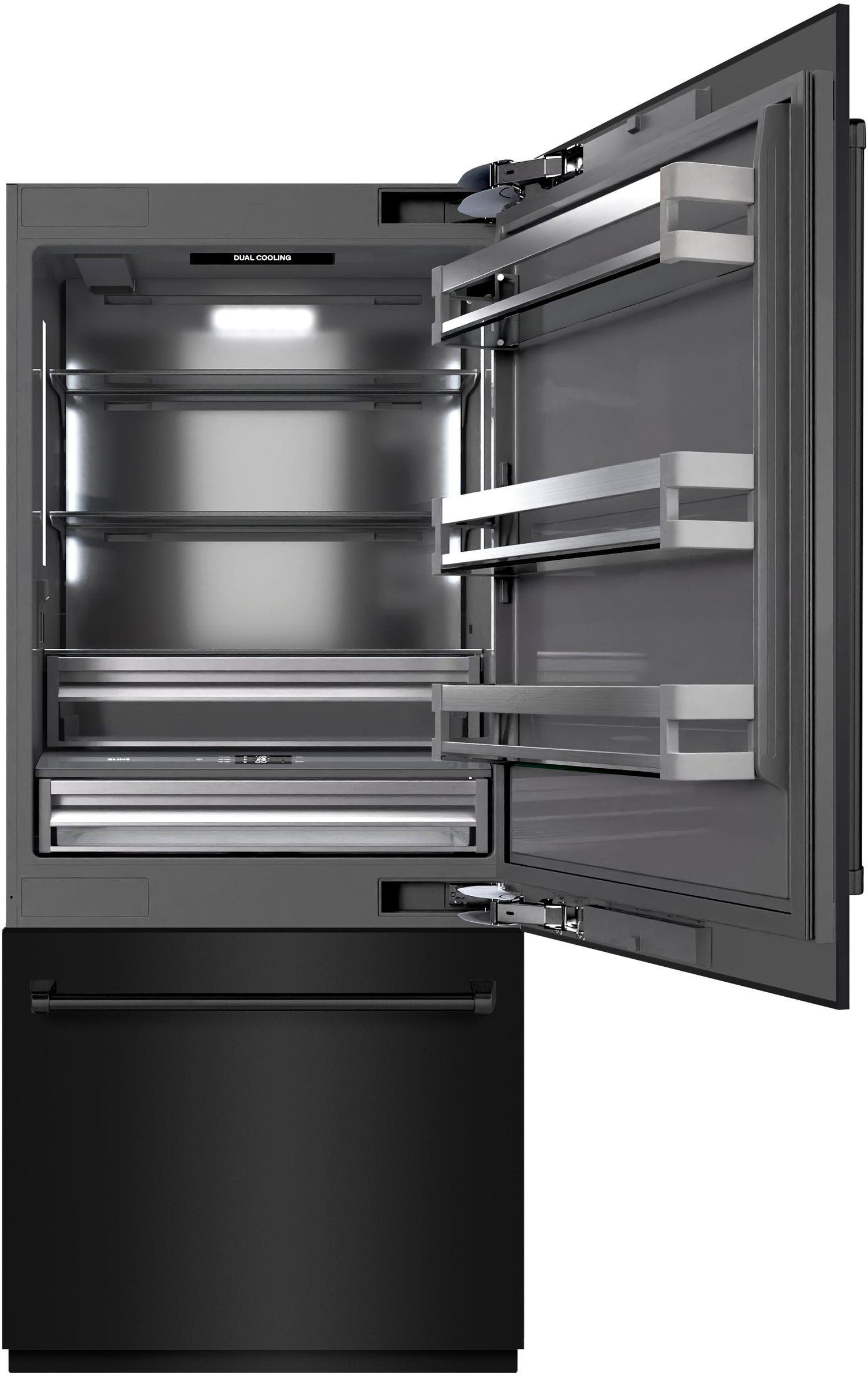 Zline GRBITBS36 Black Stainless Steel With Graphite Gray Interior