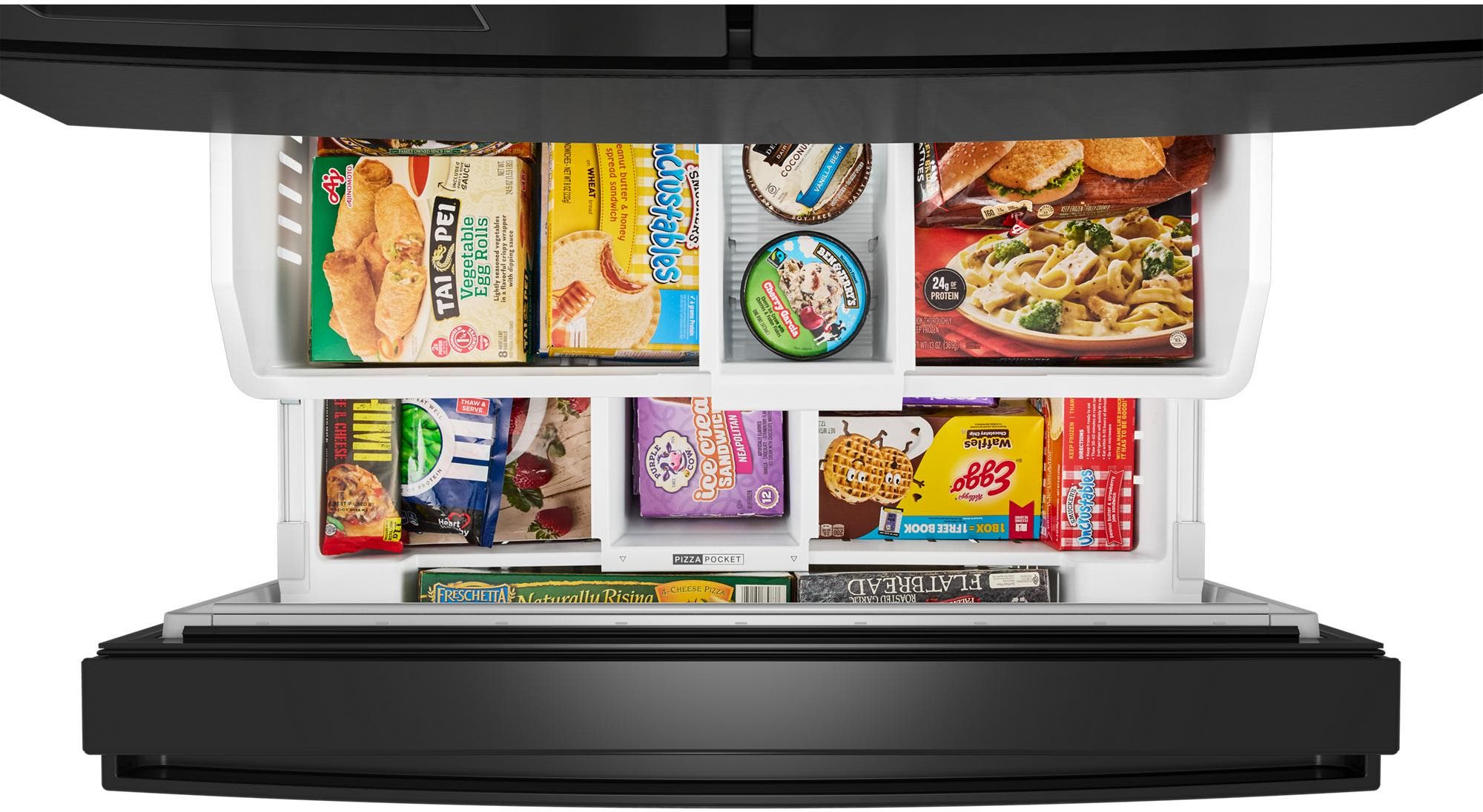 Whirlpool WRMF3536SV Fingerprint-Resistant Black Stainless Steel